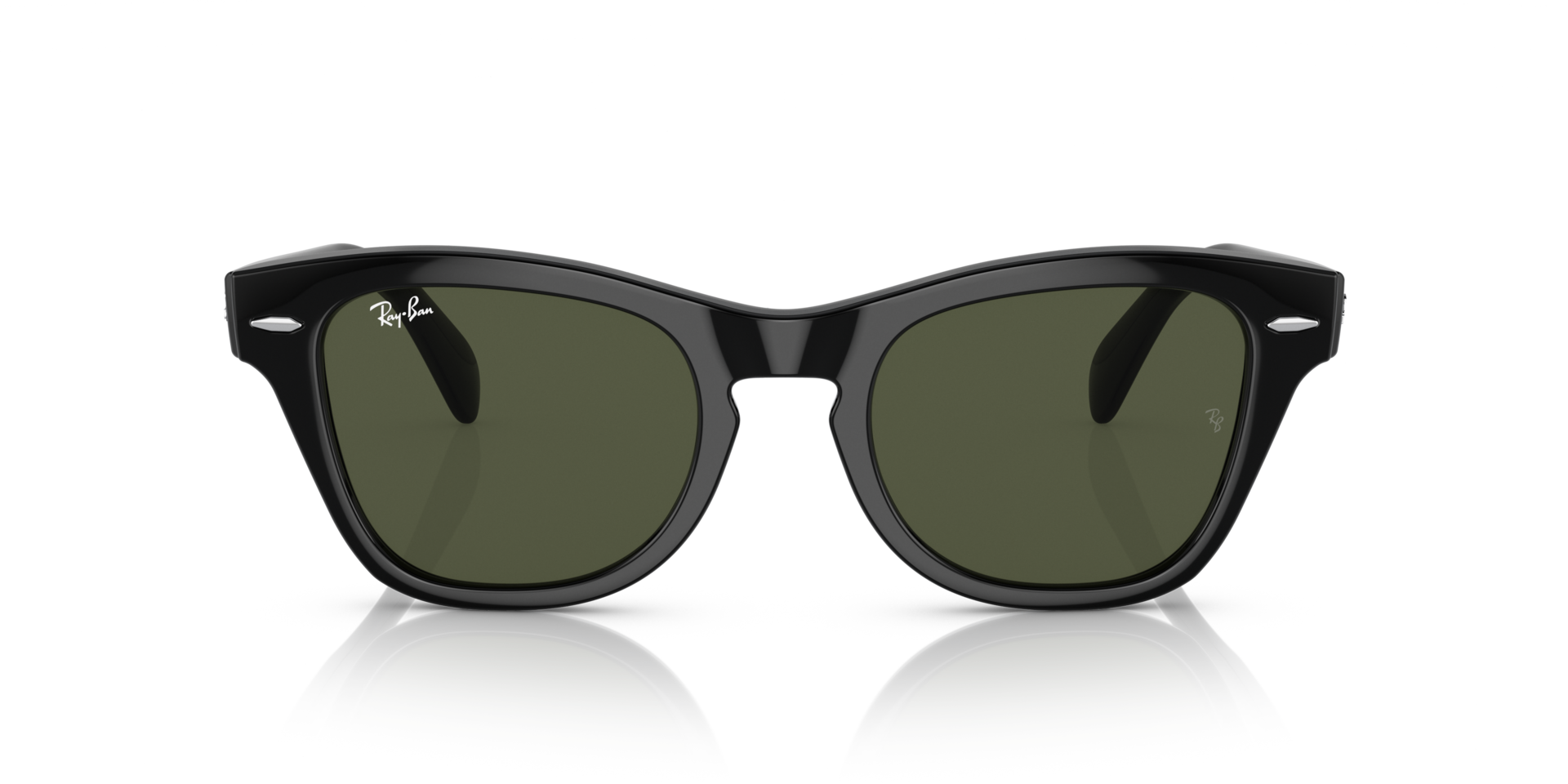 RB0707S Zwart KunststofSunglass Frames van B24, Vooraanzicht
