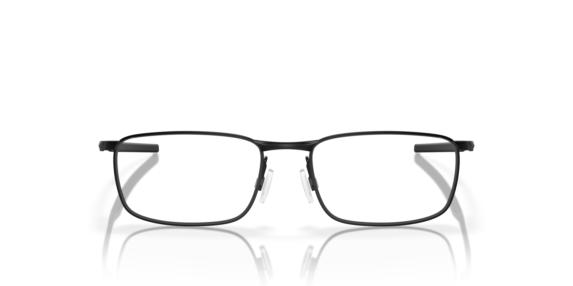 Barrelhouse™ Matzwart MetaalEyeglass Frames van B24, Vooraanzicht