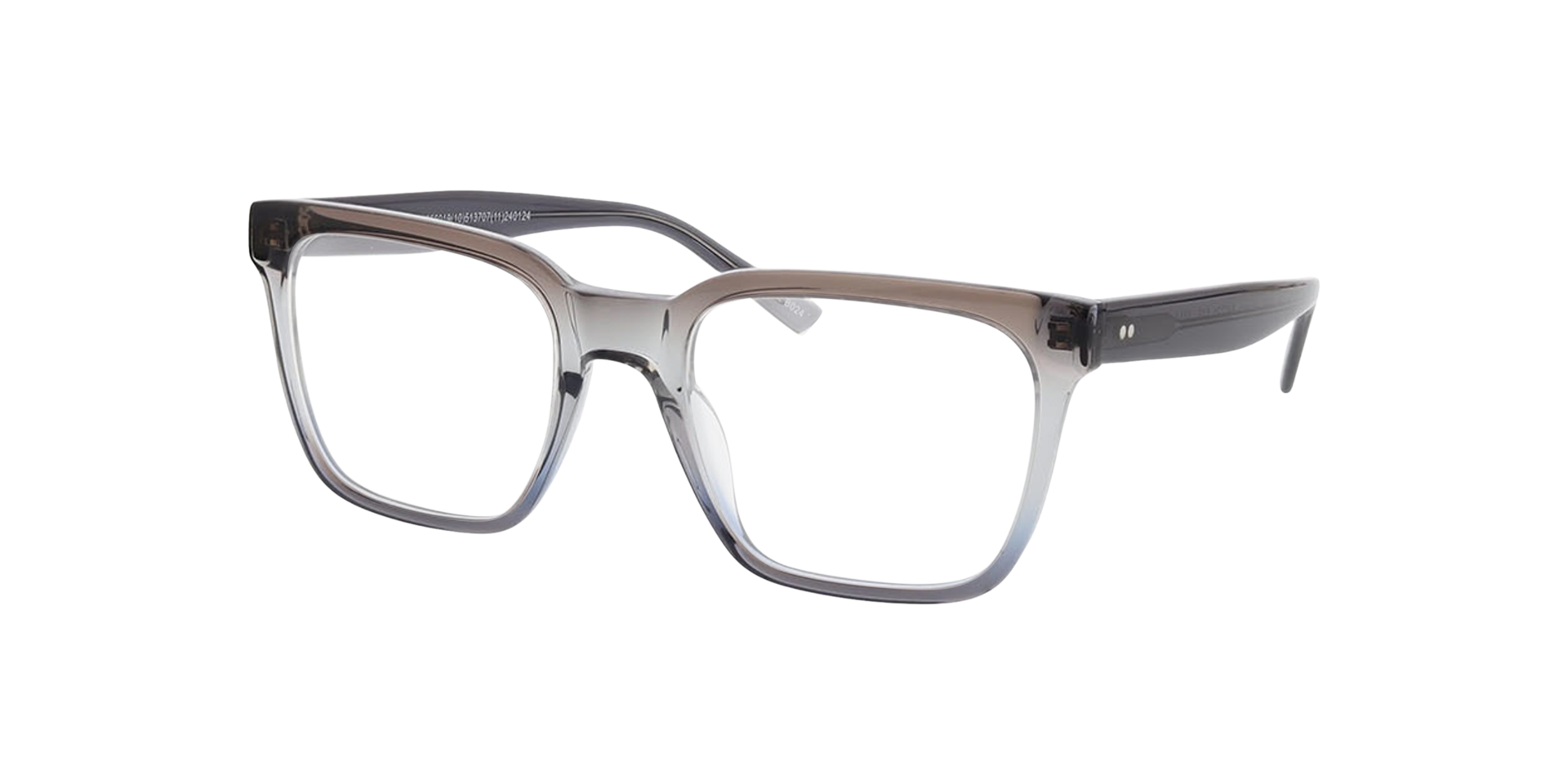Atlanta Verlaufstönung Grau AcetatEyeglass Frames von B24, Dreiviertelansicht