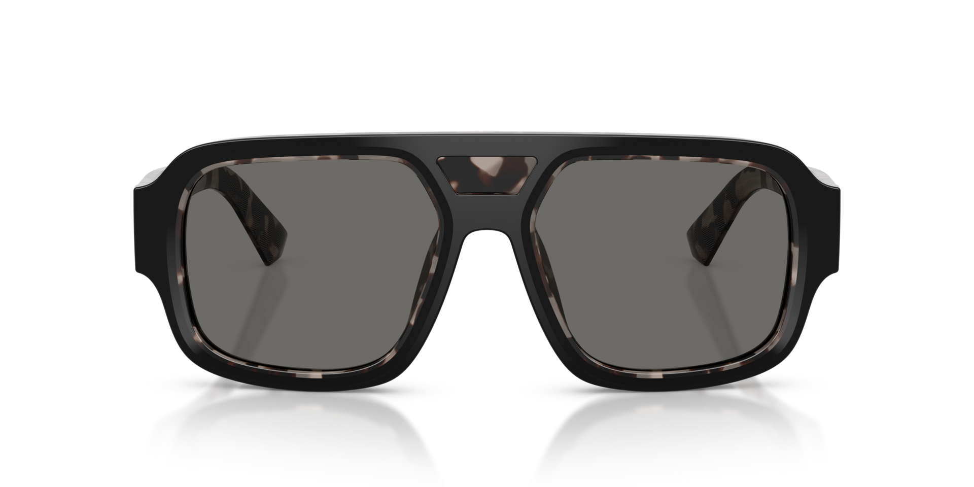 DG4516 Black On Grey Havana AcetaatSunglass Frames van B24, Vooraanzicht