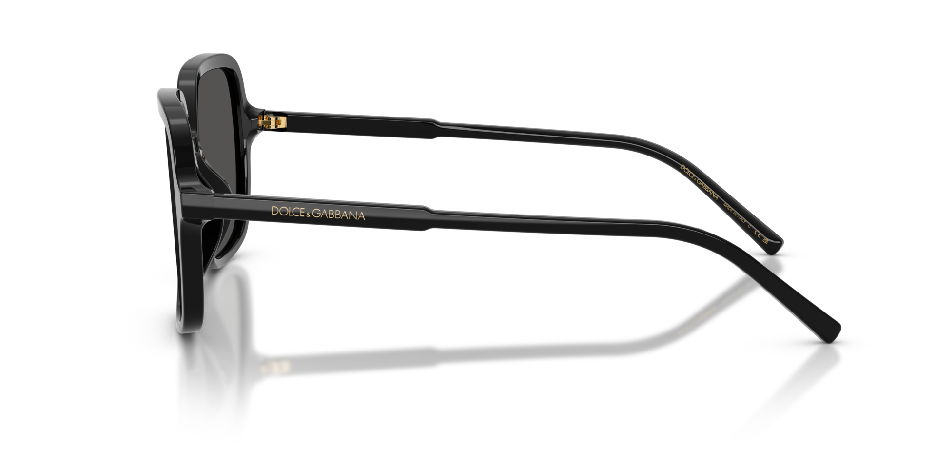 DG4539 Zwart AcetaatSunglass Frames van B24, Zijaanzicht