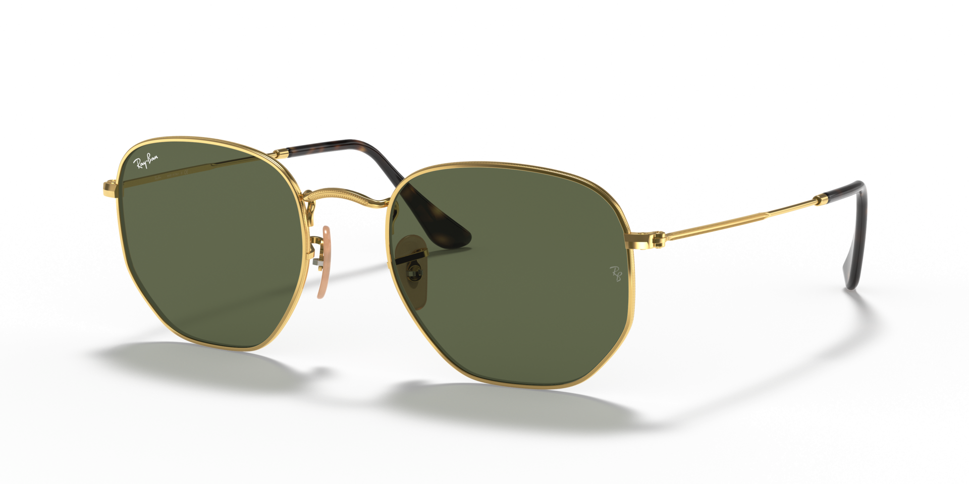 RB3548N Arista goud MetaalSunglass Frames van B24, Hoekweergave