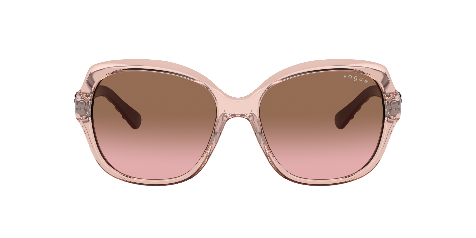 VO2871S Transparant Roze KunststofSunglass Frames van B24, met getinte lenzen