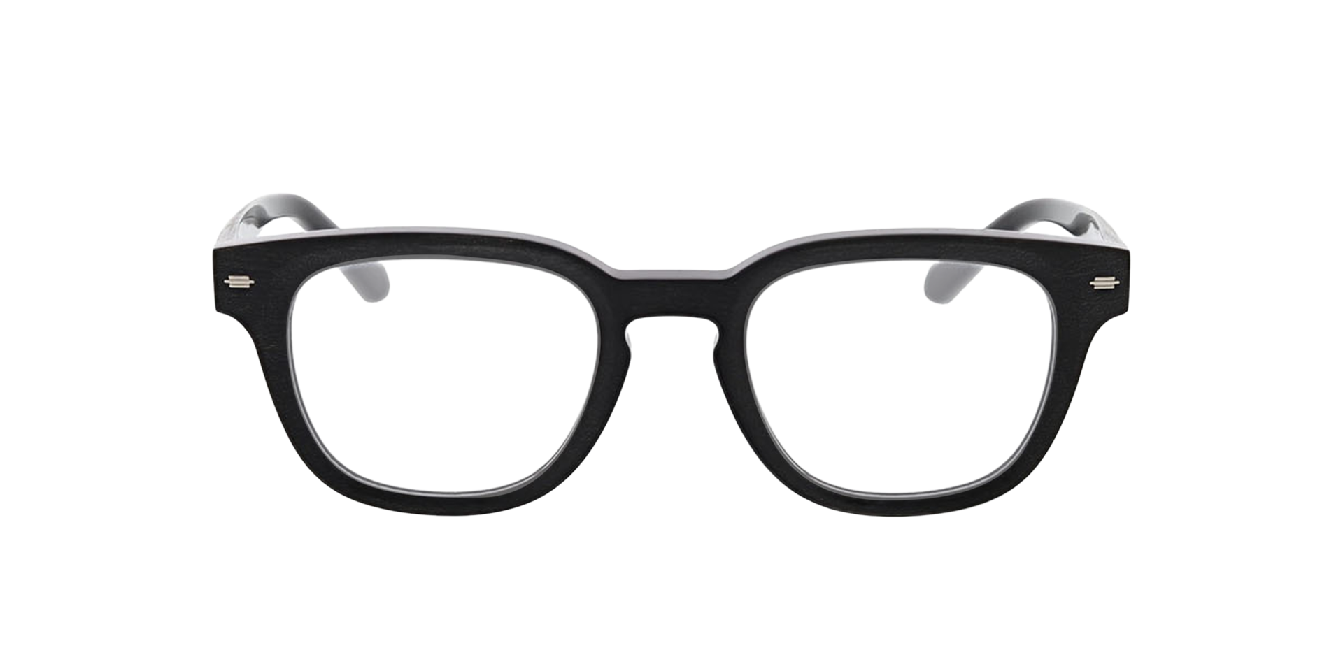 Cleveland Schwarz AcetatEyeglass Frames von B24, Vorderansicht