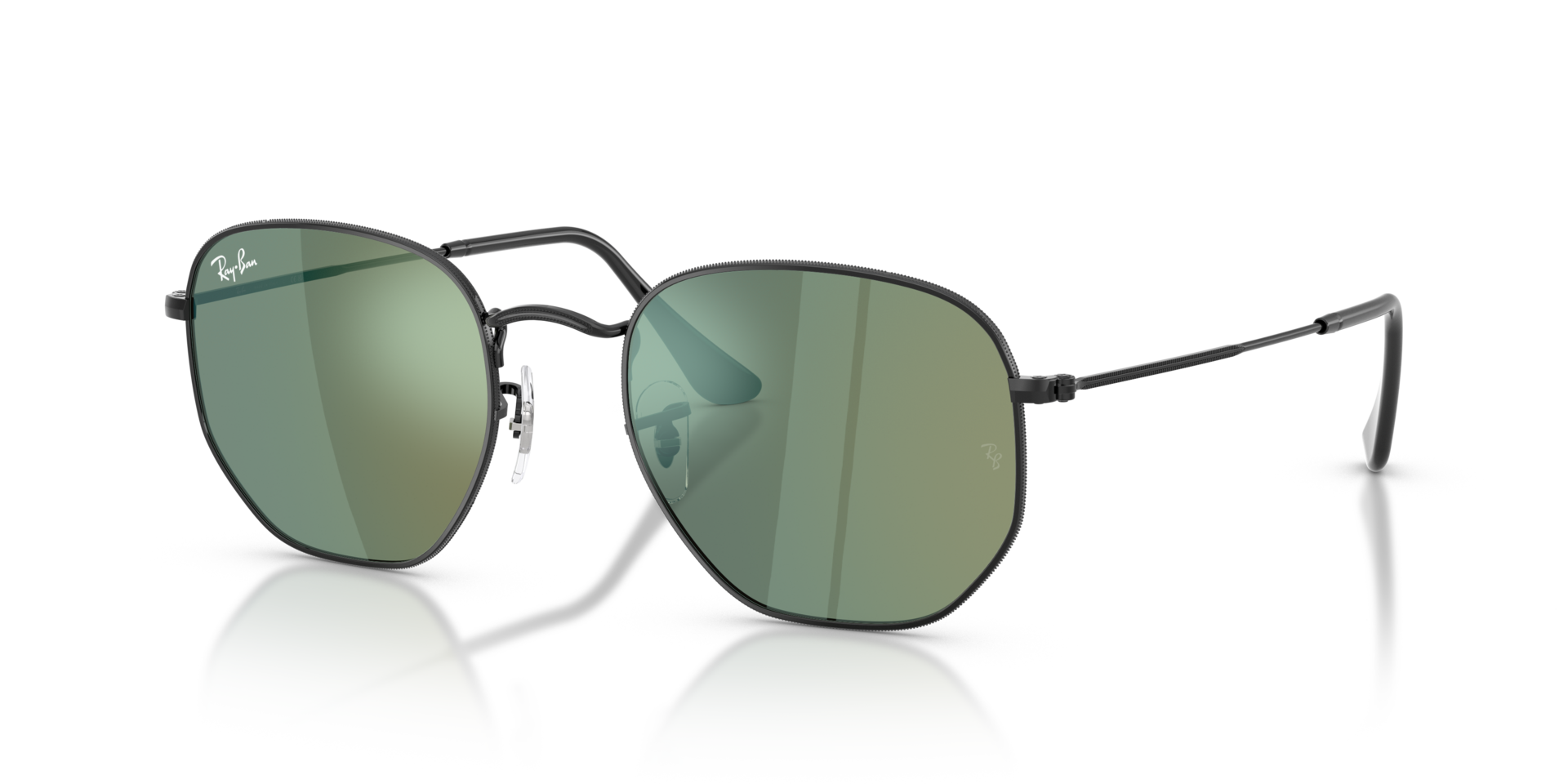 RB3548N Zwart MetaalSunglass Frames van B24, Hoekweergave