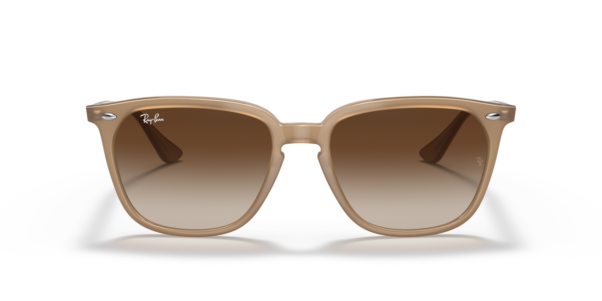 RB4362 Lichtbruin KunststofSunglass Frames van B24, Vooraanzicht