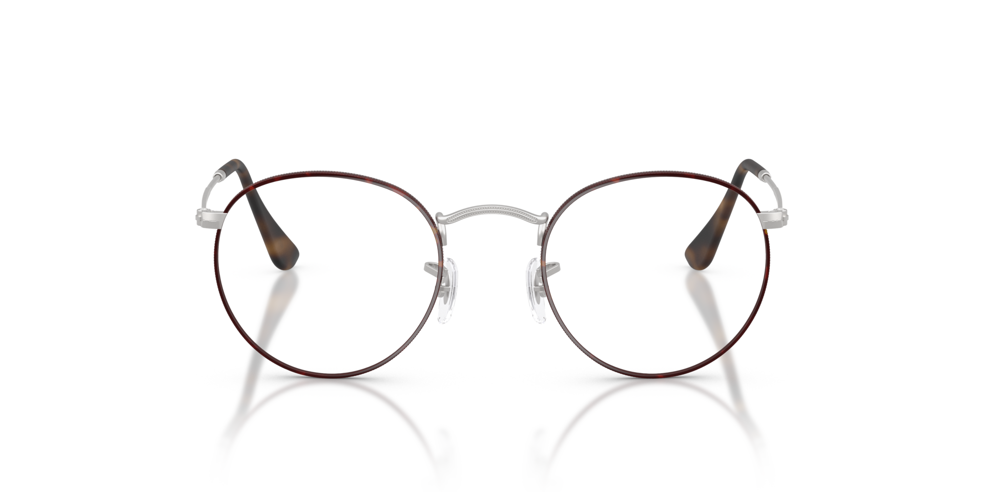 RB3447V Matte Havana On Matte Silver MetallEyeglass Frames von B24, Vorderansicht