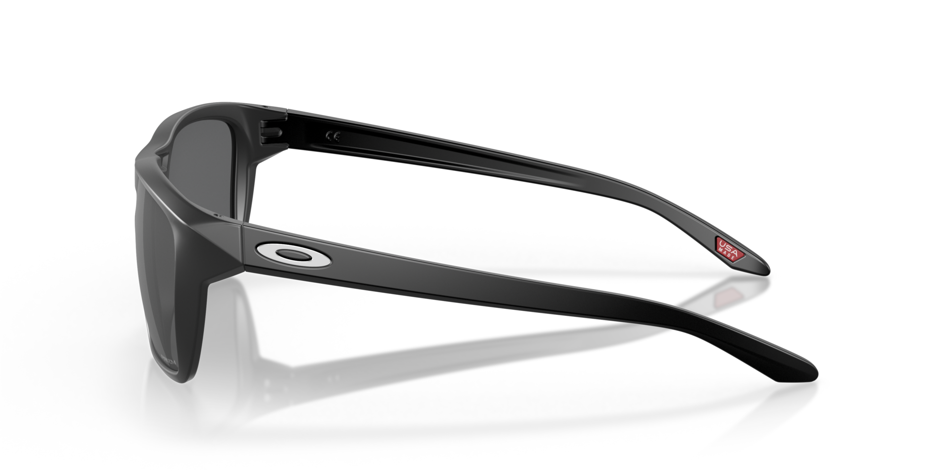 Sylas Matzwart KunststofSunglass Frames van B24, Zijaanzicht