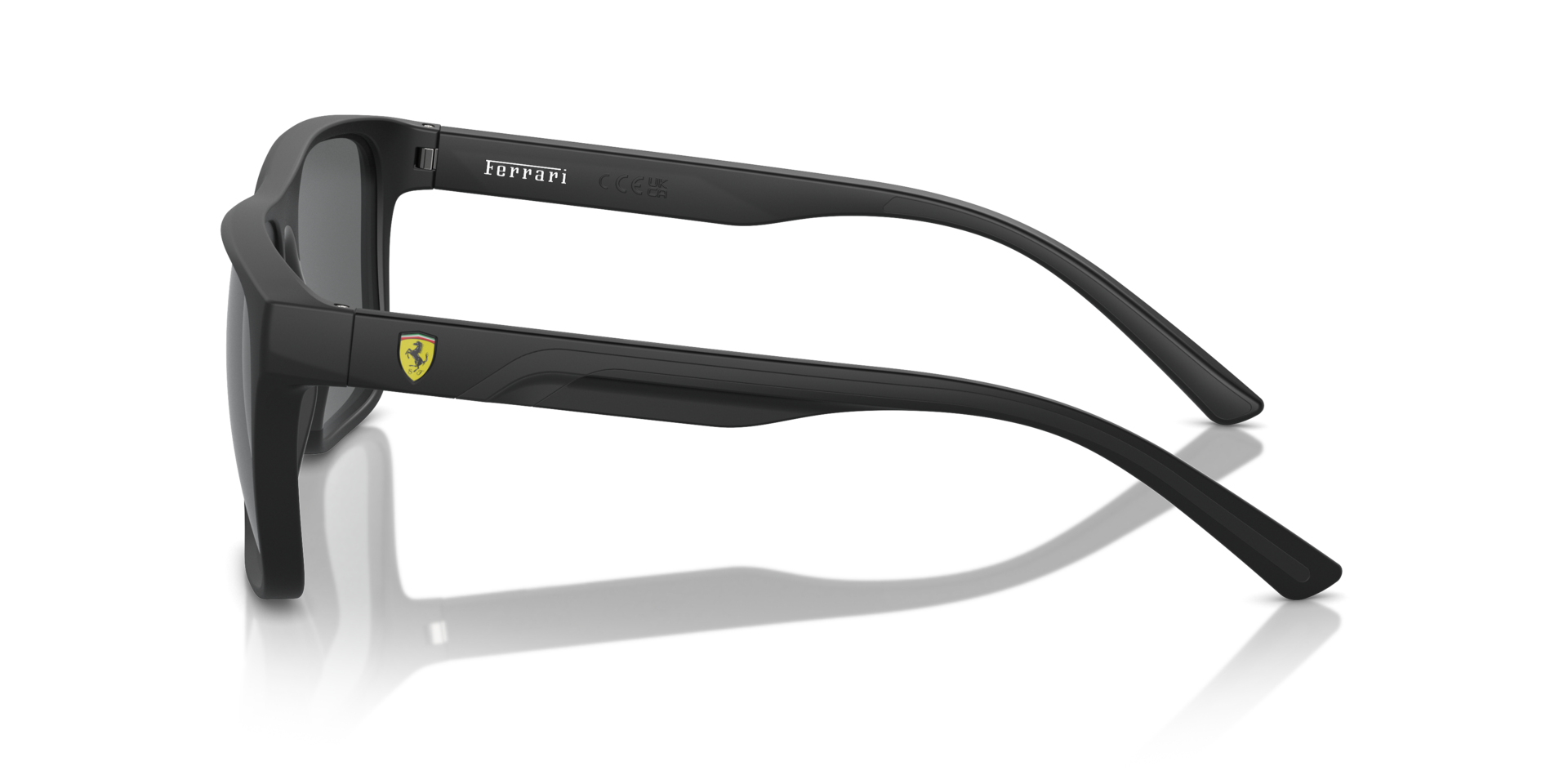 FZ6002U Matt Schwarz KunststoffSunglass Frames von B24, Seitenansicht