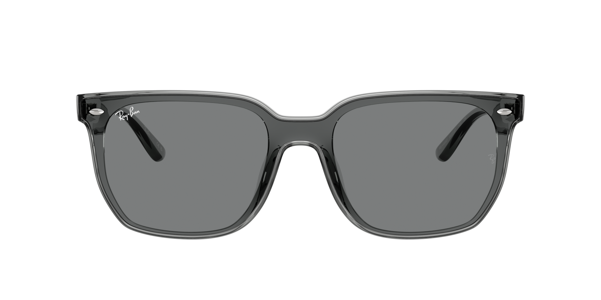 RB4466D Grau transparent KunststoffSunglass Frames von B24, mit getönten Gläsern