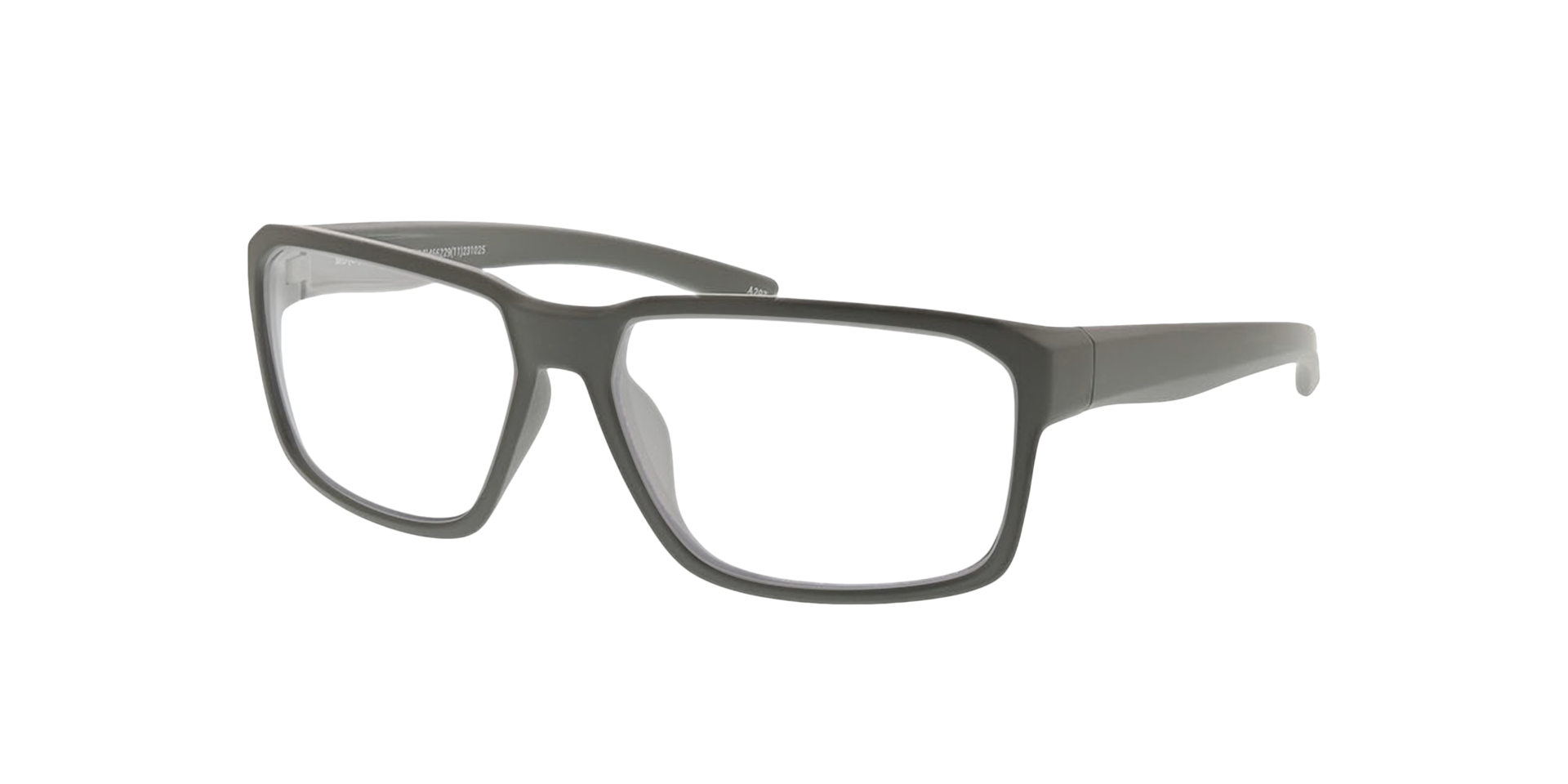 Rocket Matgrijs KunststofEyeglass Frames van B24, Hoekweergave