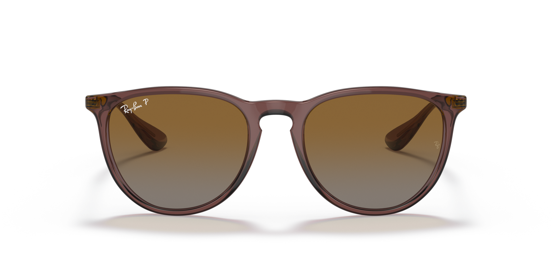 RB4171 Transparant donkerbruin KunststofSunglass Frames van B24, Vooraanzicht