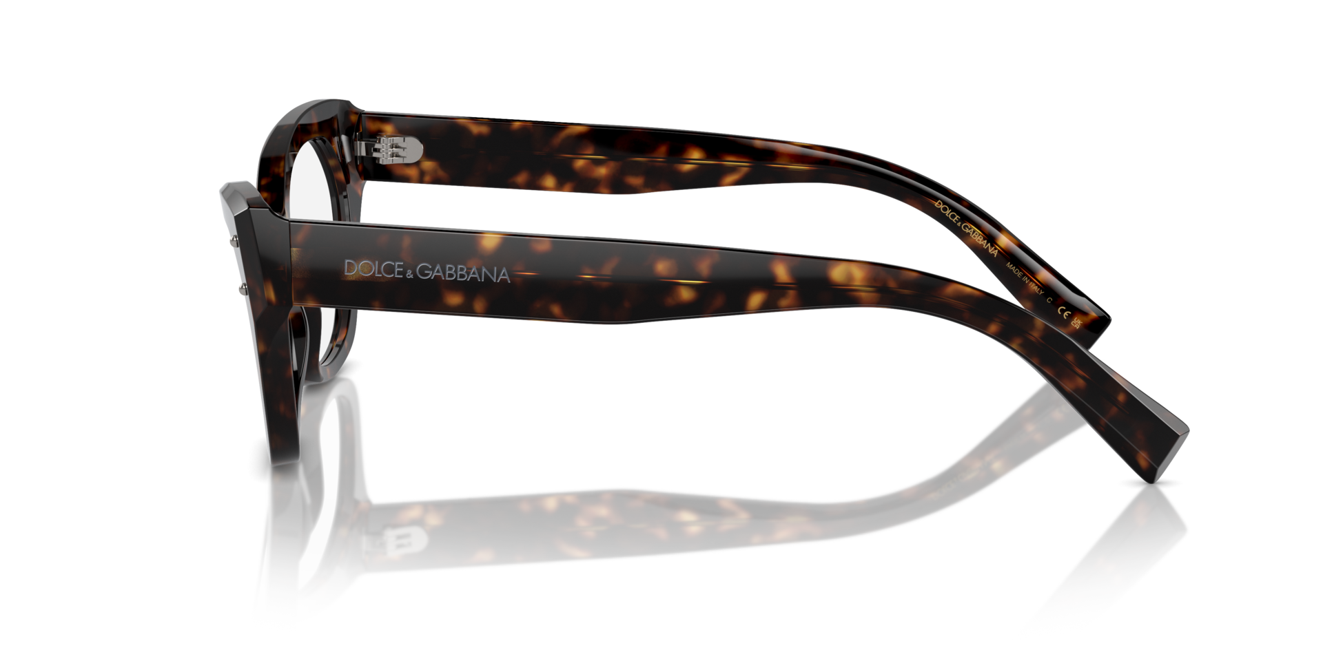 DG3385 Havana AcetaatEyeglass Frames van B24, Zijaanzicht