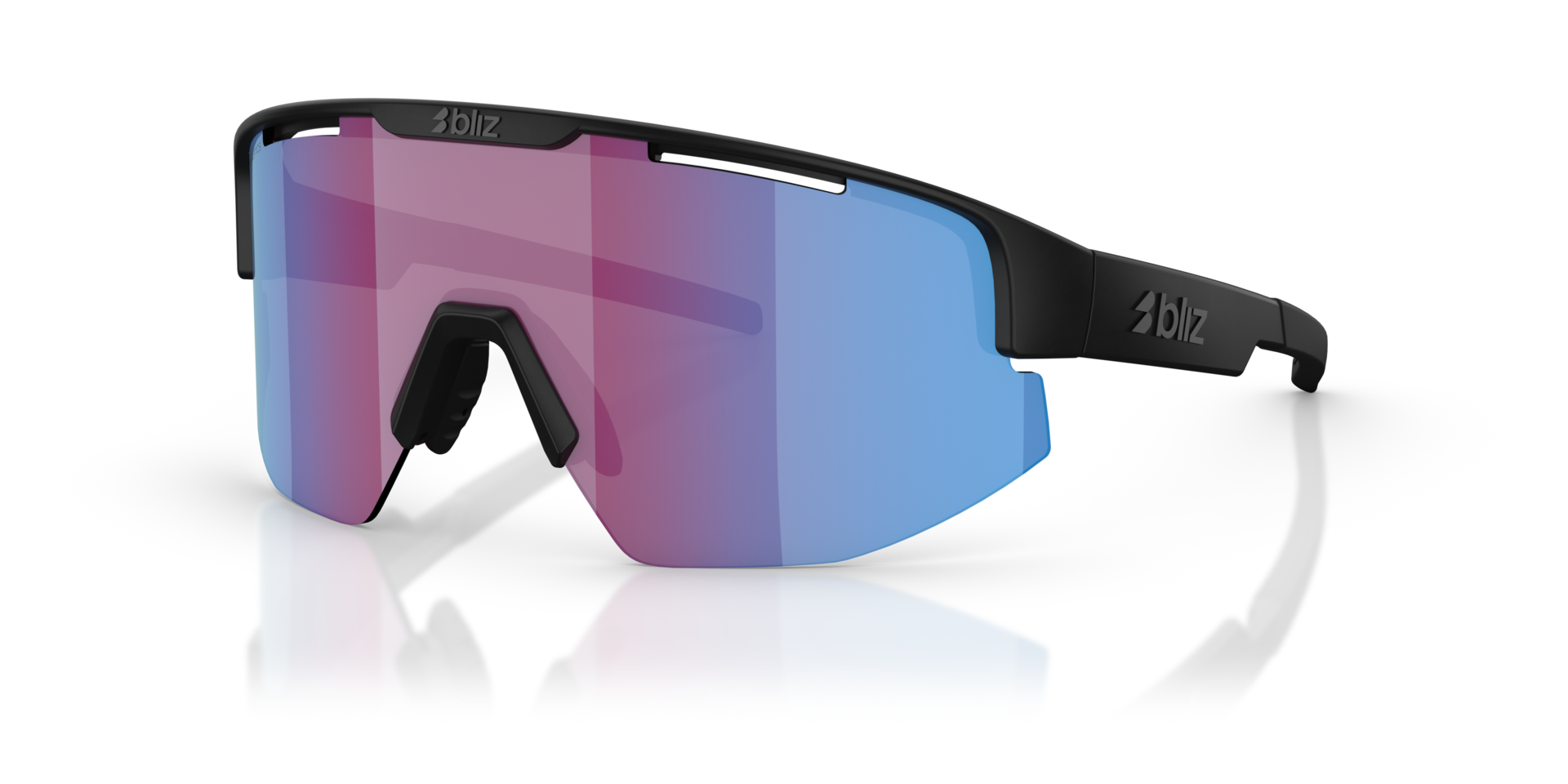 Matrix Schwarz KunststoffSunglass Frames von B24, Dreiviertelansicht