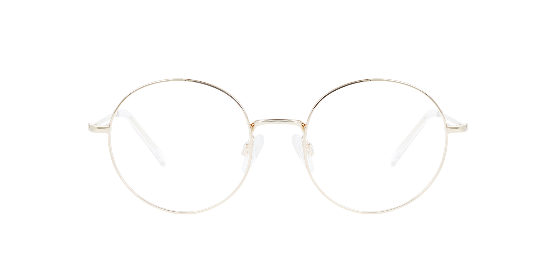 Hampton CT Platinum Silver Titanium TitanEyeglass Frames von B24, Vorderansicht