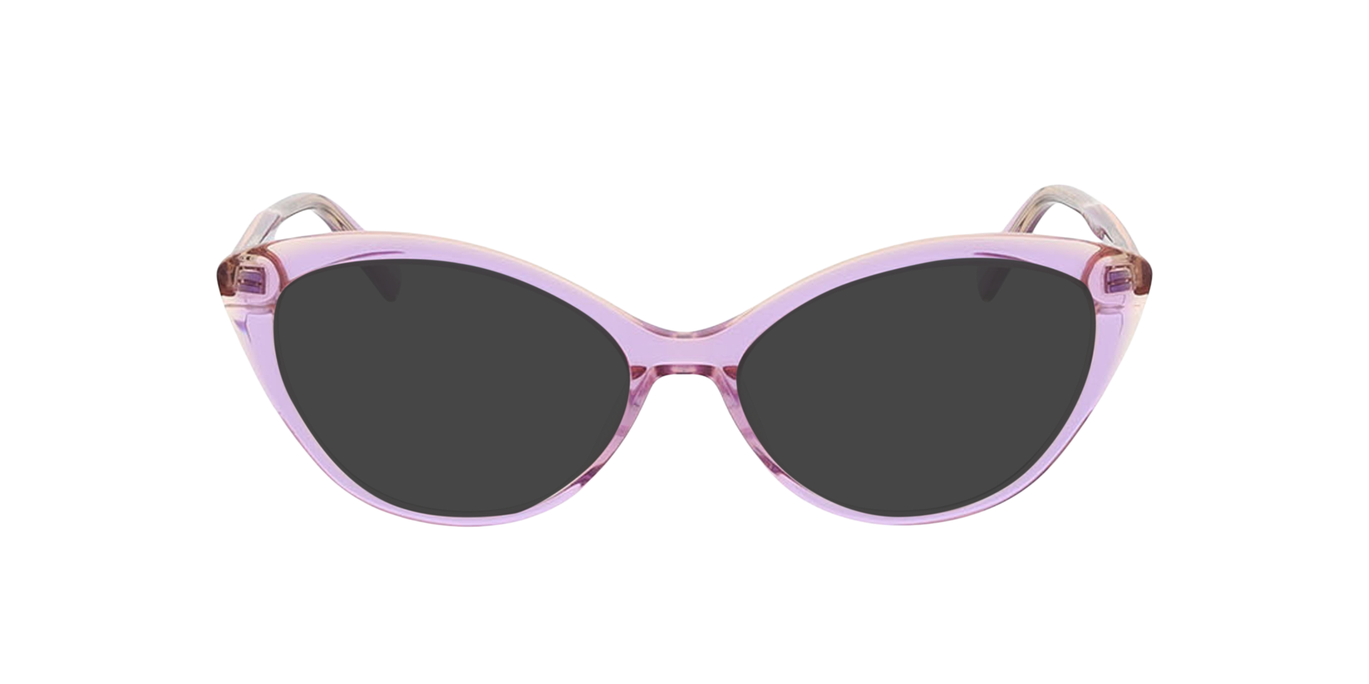 Rose Tweelaags paars  &  perzik AcetaatEyeglass Frames van B24, met getinte lenzen