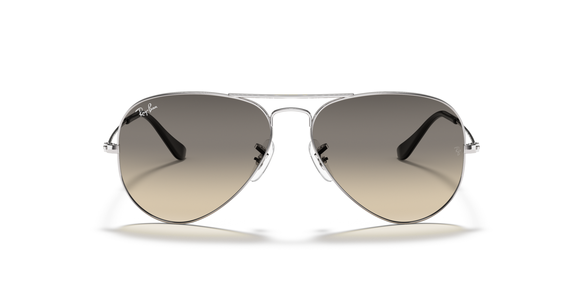 RB3025 Silber MetallSunglass Frames von B24, Vorderansicht