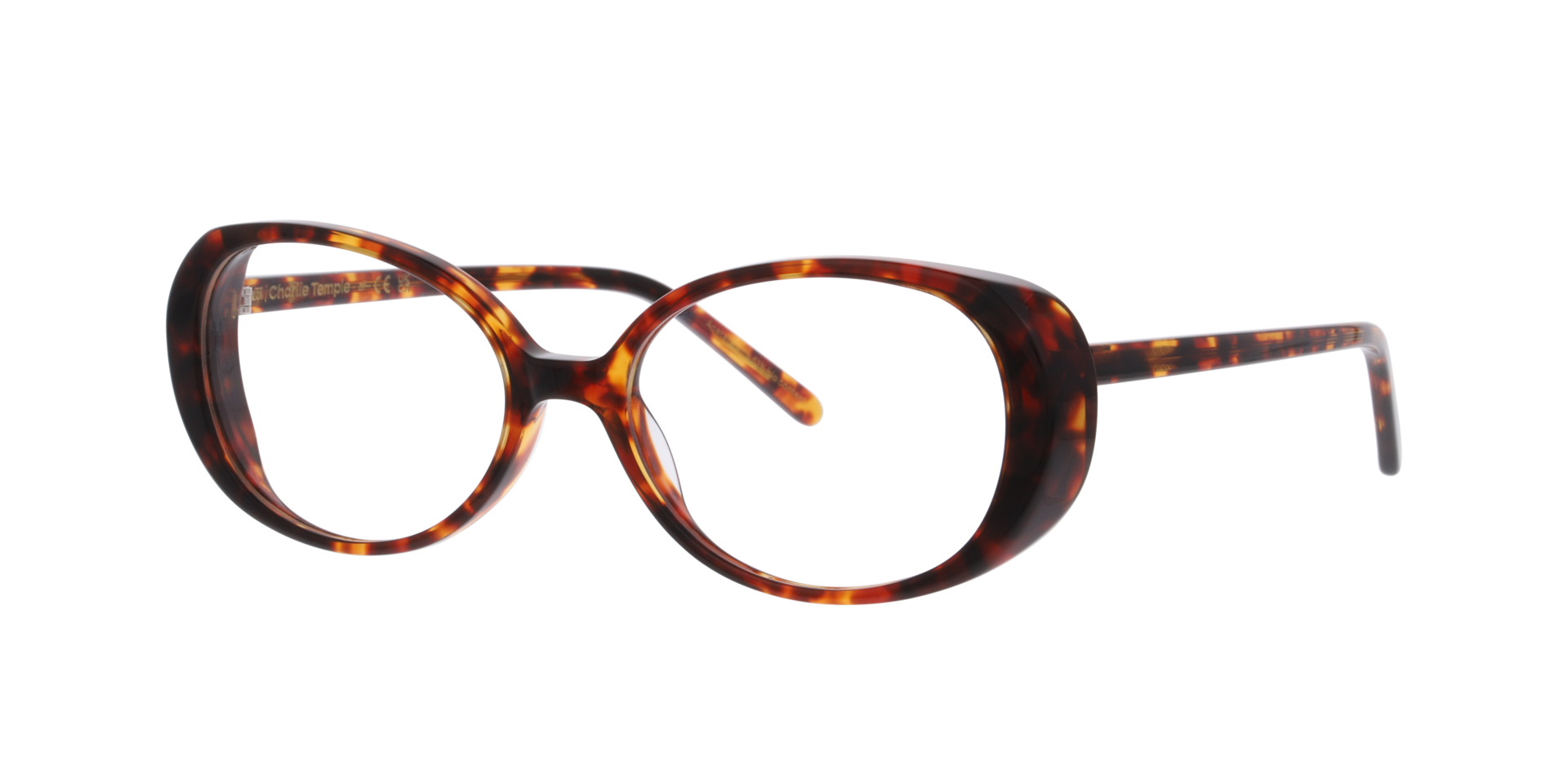 Poppy Havana AcetatEyeglass Frames von B24, Dreiviertelansicht