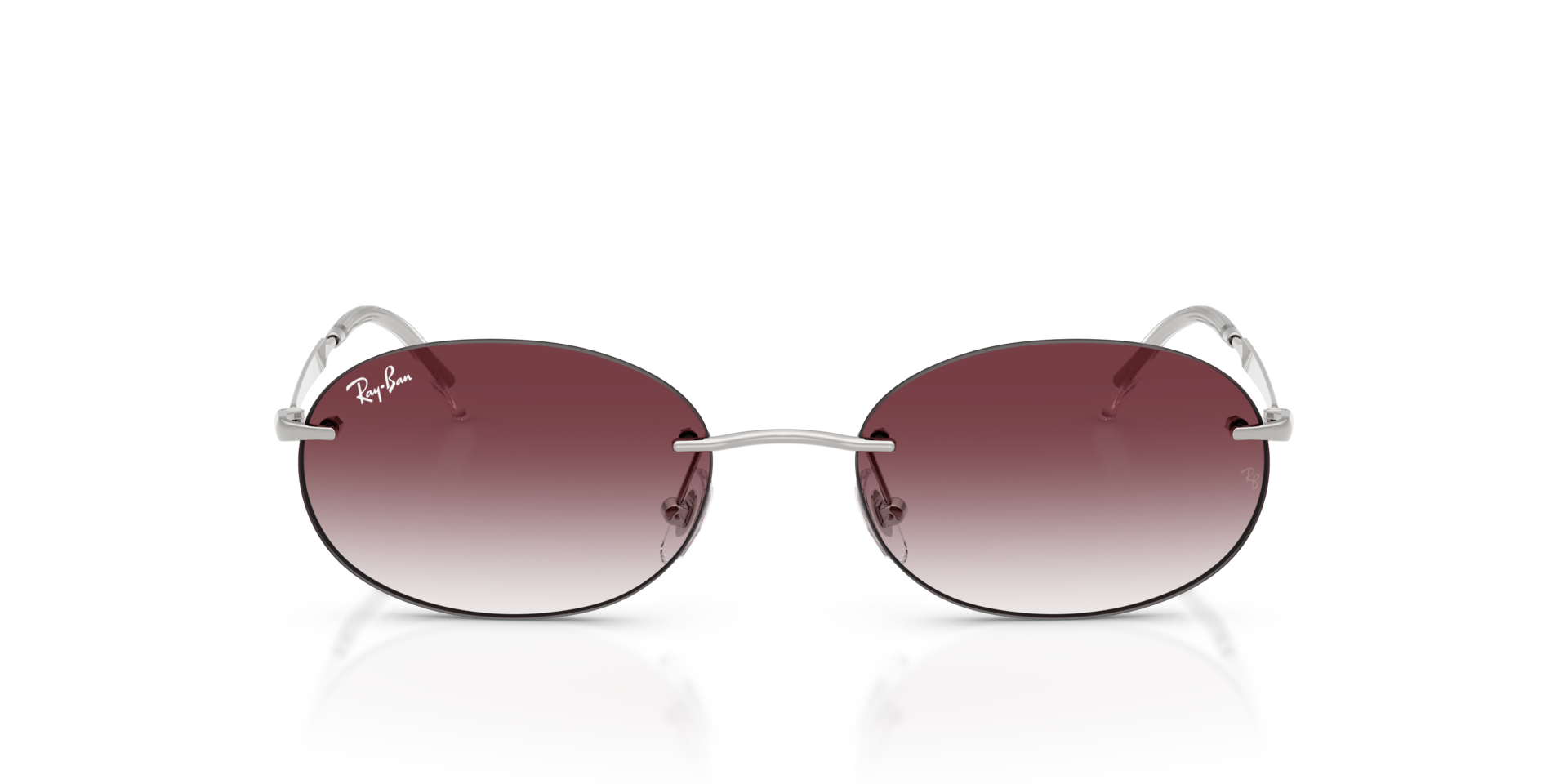 RB3767 Zilver MetaalSunglass Frames van B24, Vooraanzicht