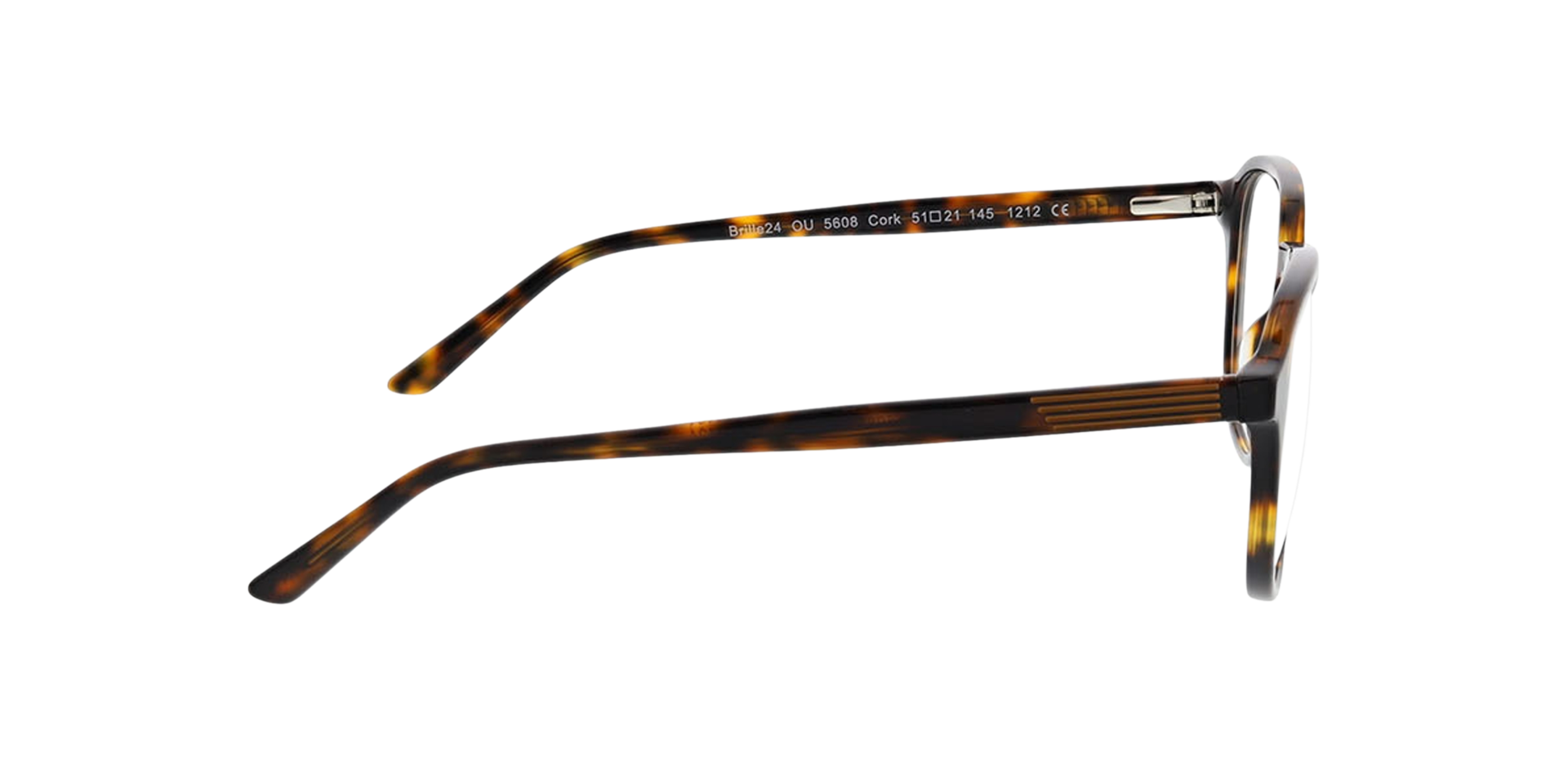 Cork Donker Havana AcetaatEyeglass Frames van B24, Zijaanzicht