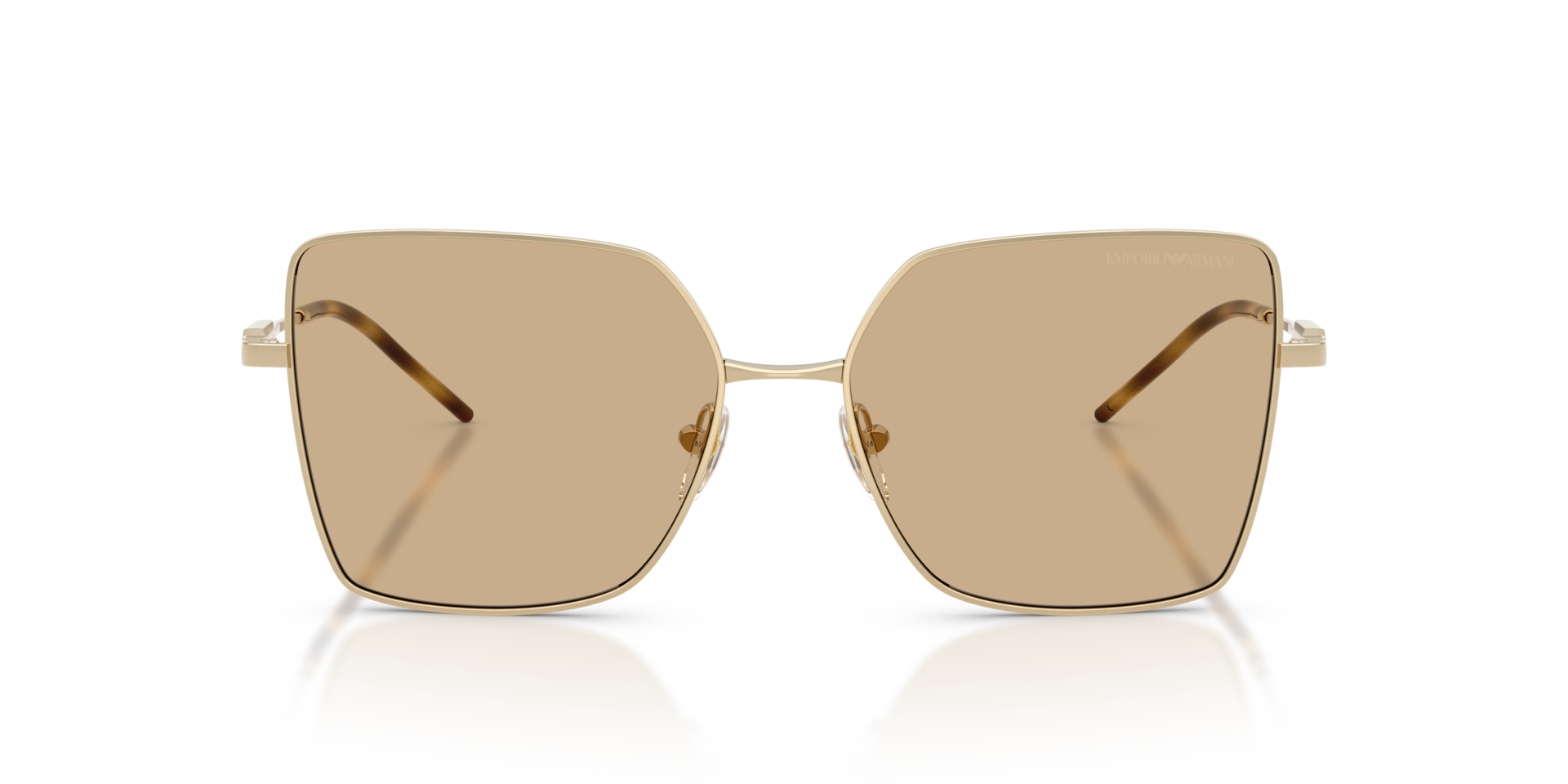 EA2179 Glänzendes Hellgold MetallSunglass Frames von B24, Vorderansicht