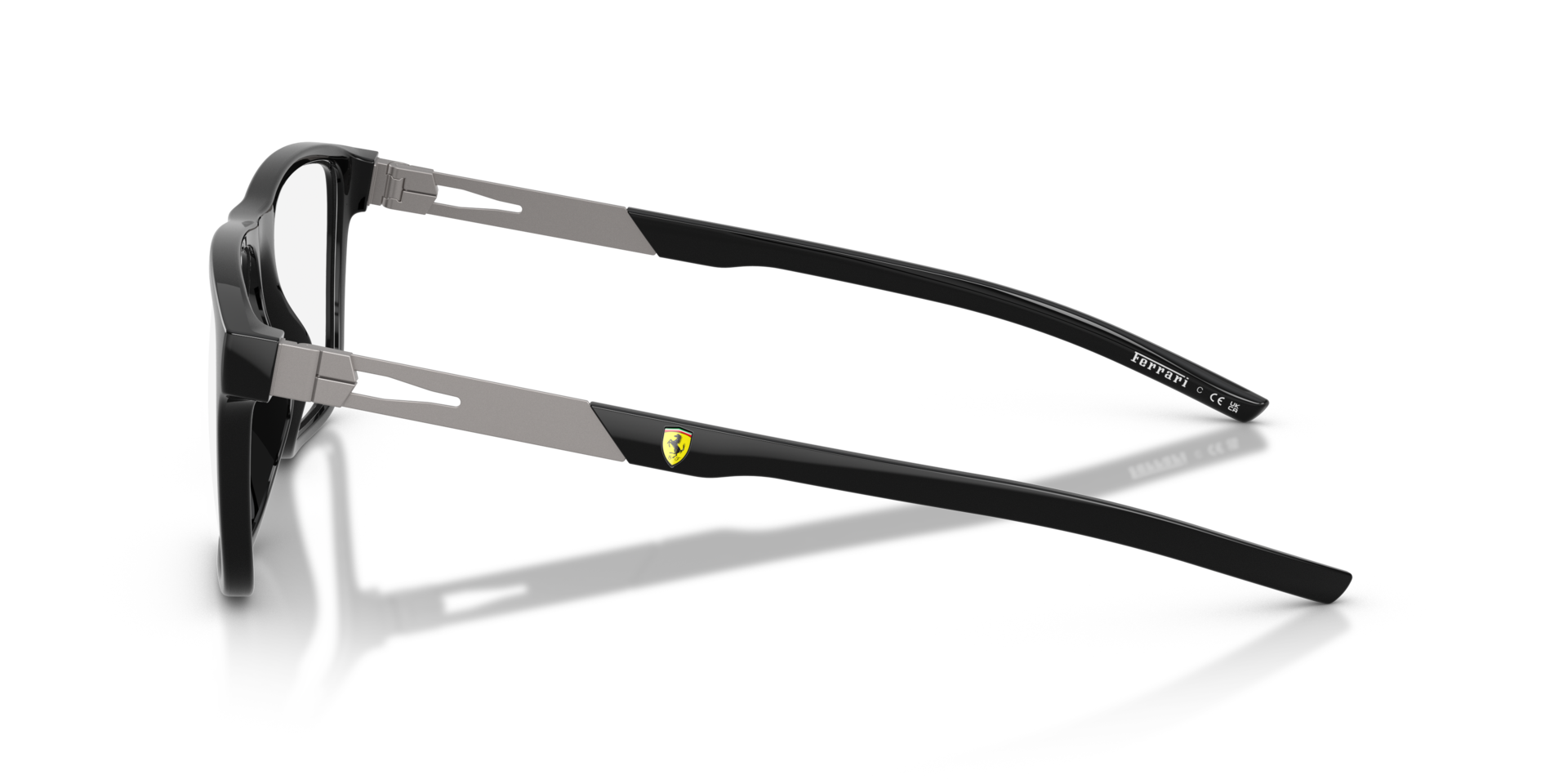 FZ8020U Schwarz KunststoffEyeglass Frames von B24, Seitenansicht