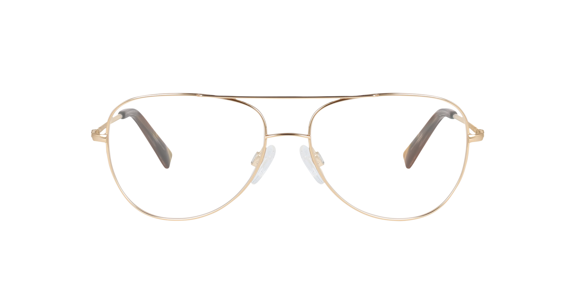 Goose Light Gold Titanium TitanEyeglass Frames von B24, Vorderansicht