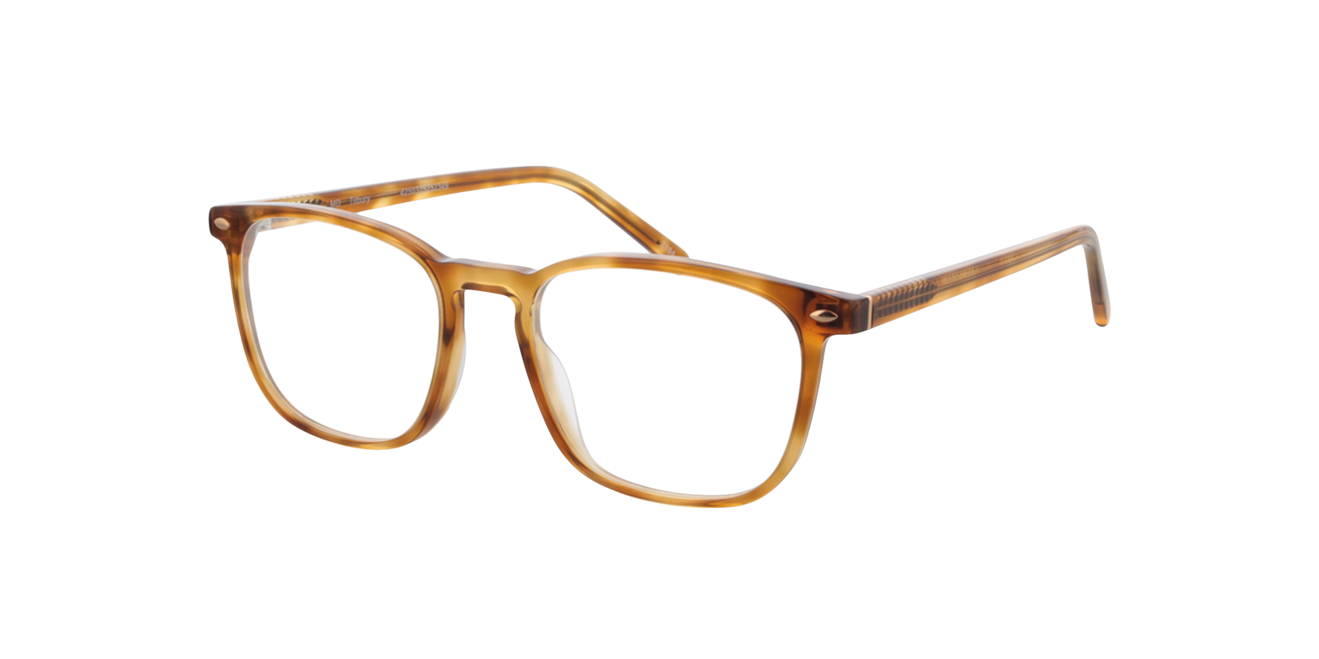 Tilbury Light Honey AcetatEyeglass Frames von B24, Dreiviertelansicht