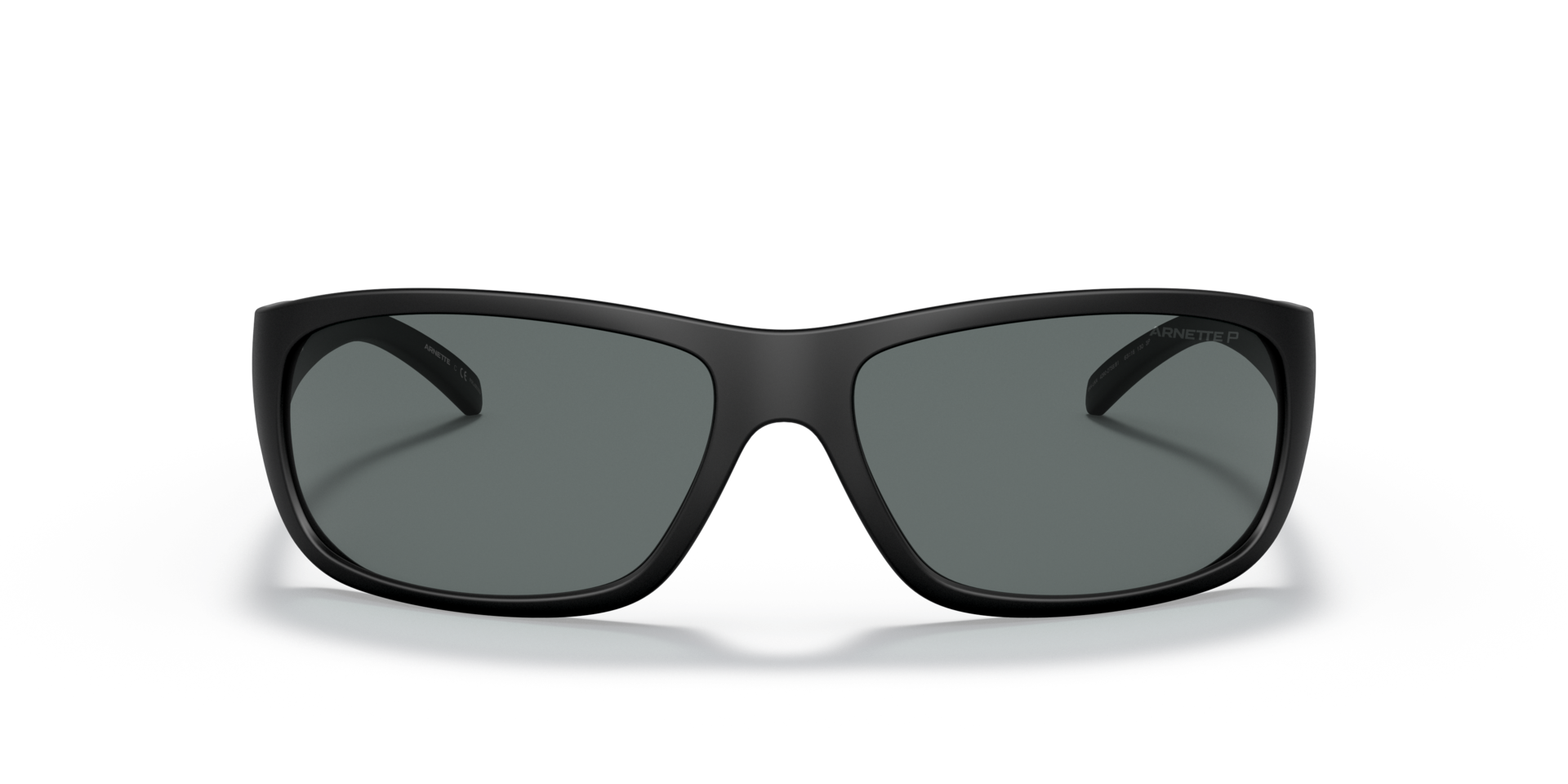 AN4290 Matt Schwarz KunststoffSunglass Frames von B24, Vorderansicht