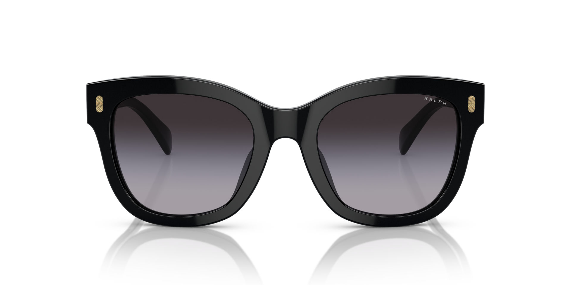 RA5301U Glanzend zwart AcetaatSunglass Frames van B24, Vooraanzicht