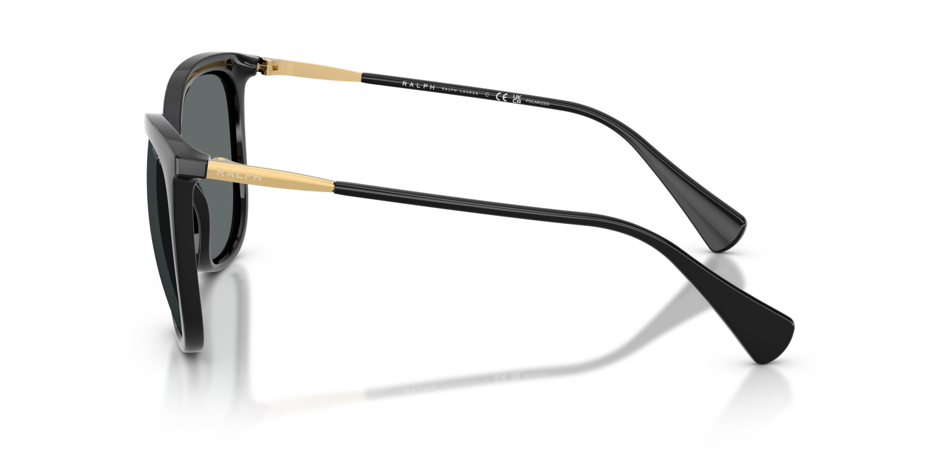 RA5248 Glanzend zwart KunststofSunglass Frames van B24, Zijaanzicht