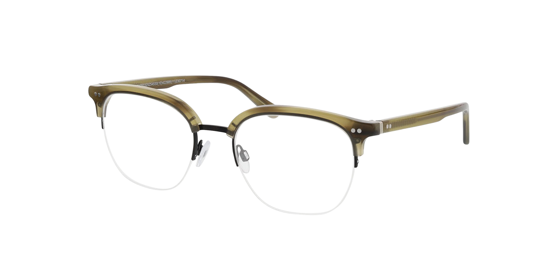 Maryland Green Horn  &  Black MetallEyeglass Frames von B24, Dreiviertelansicht