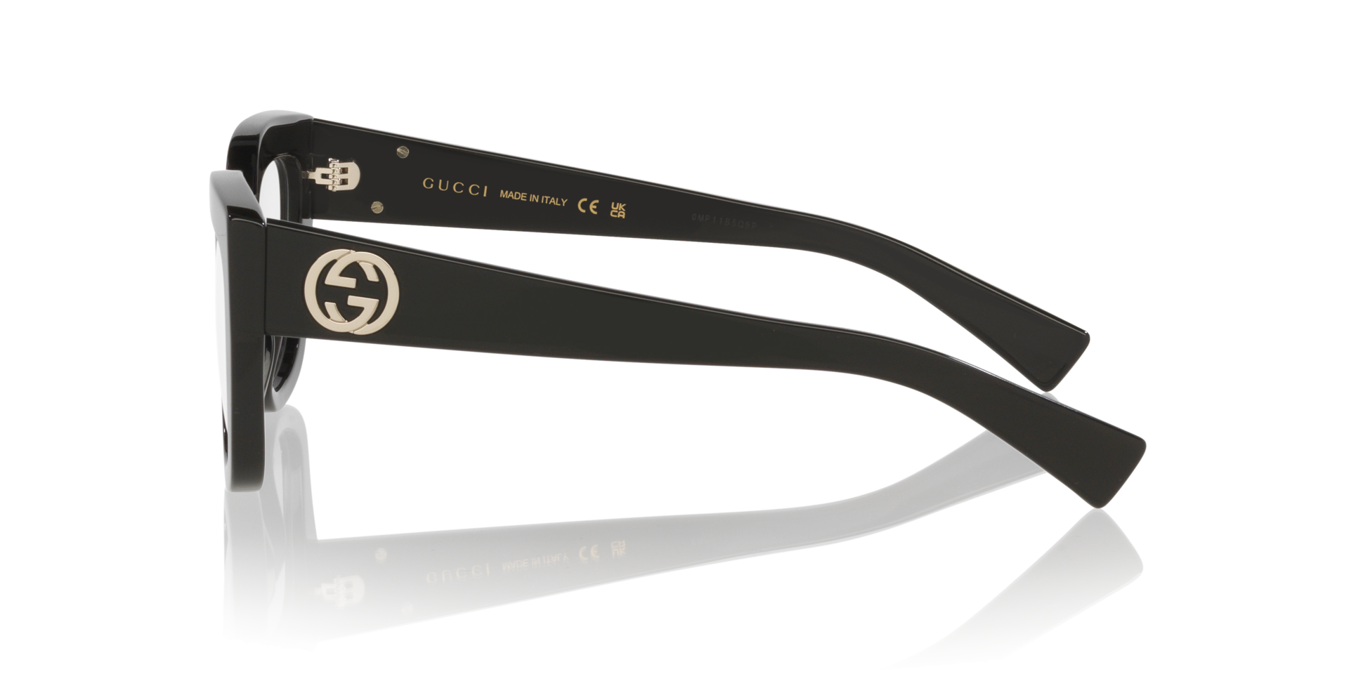 GG1847O Zwart AcetaatEyeglass Frames van B24, Zijaanzicht