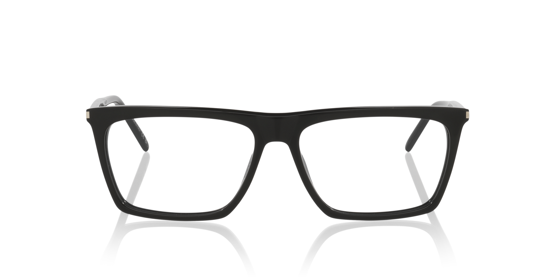 SL 803 Schwarz AcetatEyeglass Frames von B24, Vorderansicht