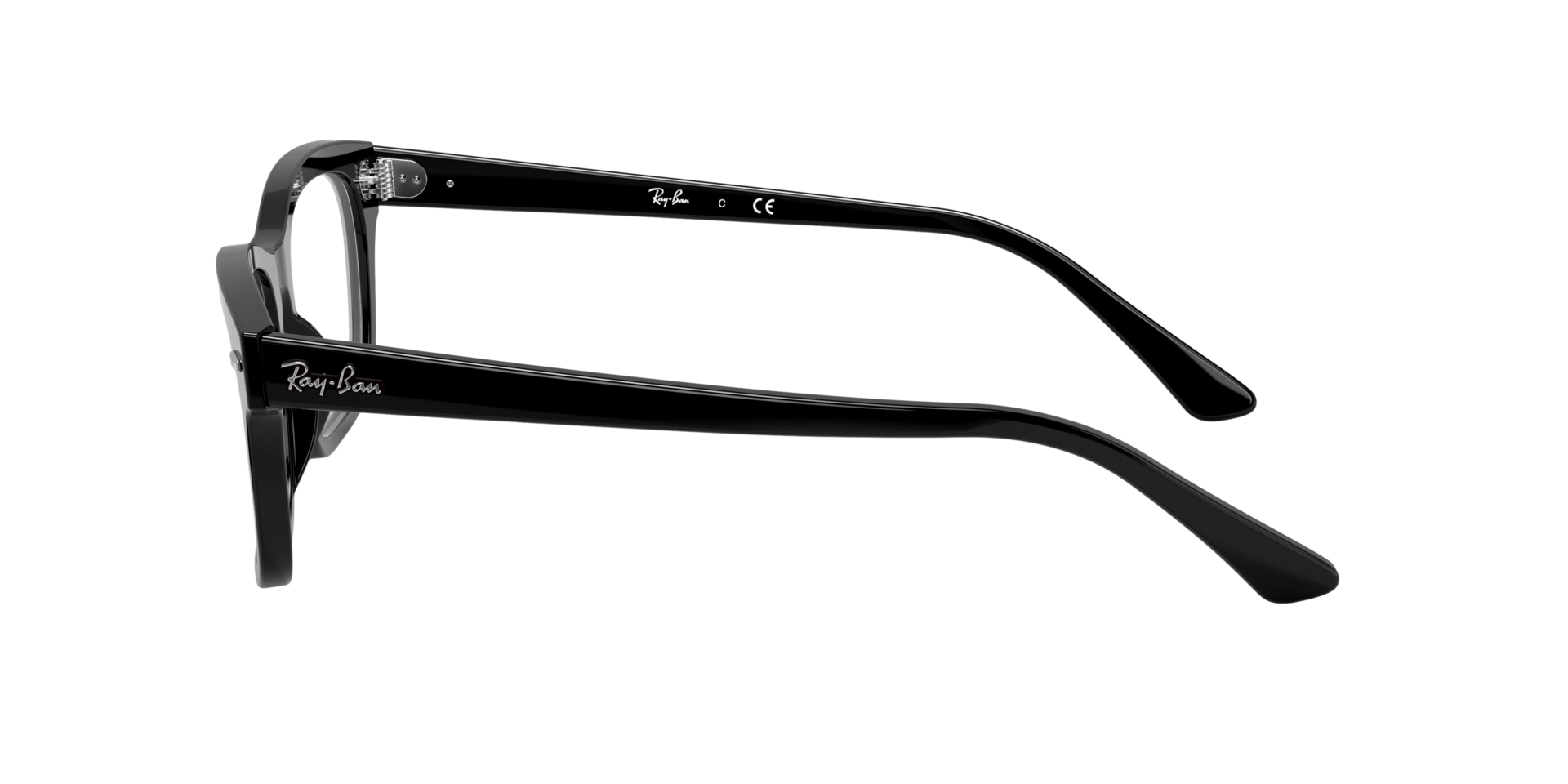 RB5383 Zwart AcetaatEyeglass Frames van B24, Zijaanzicht