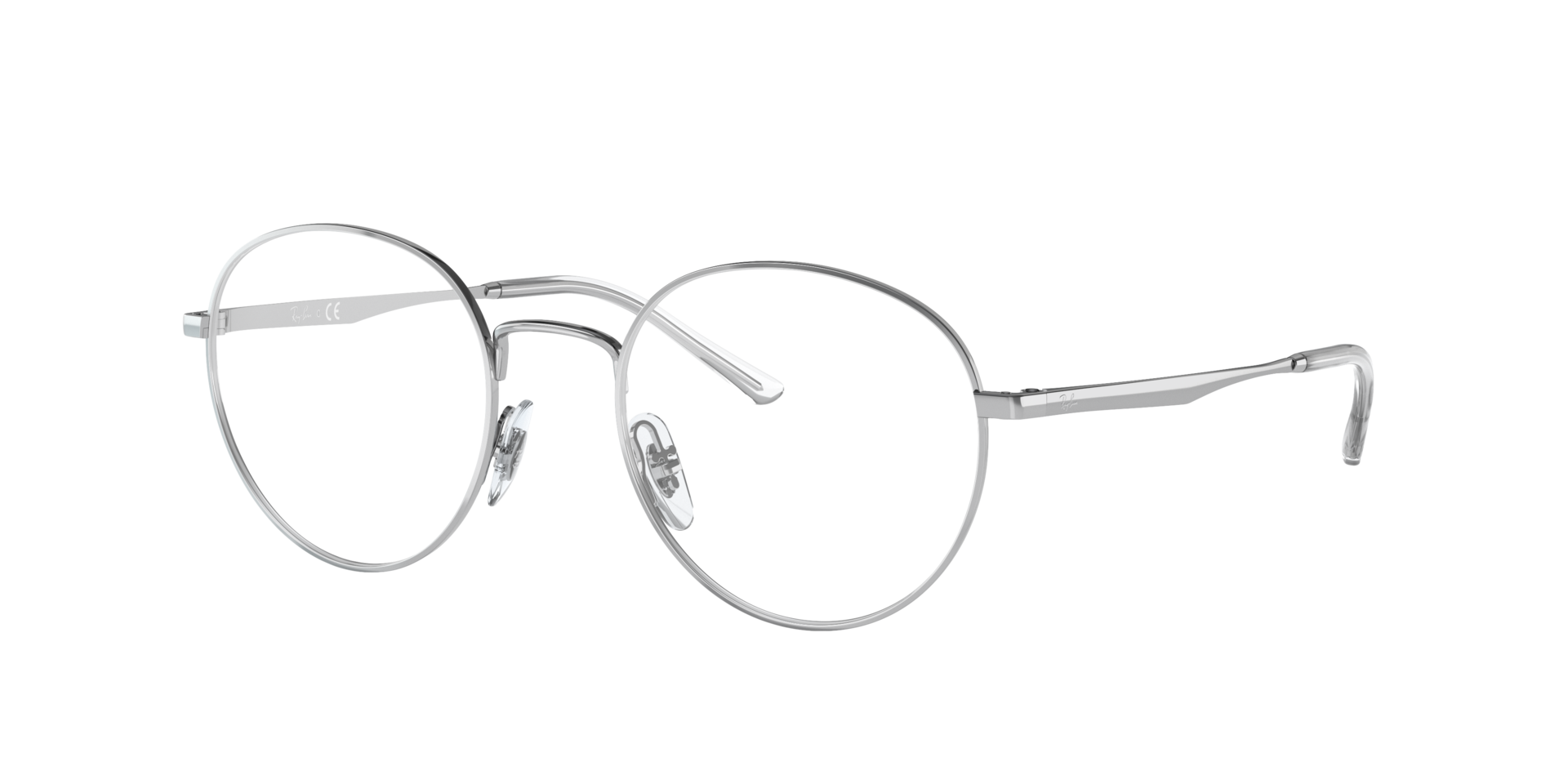 RB3681V Zilver MetaalEyeglass Frames van B24, Hoekweergave