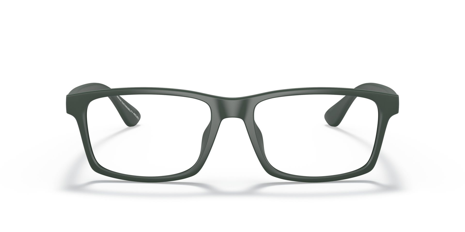 AX3083U Matte Green KunststoffEyeglass Frames von B24, Vorderansicht
