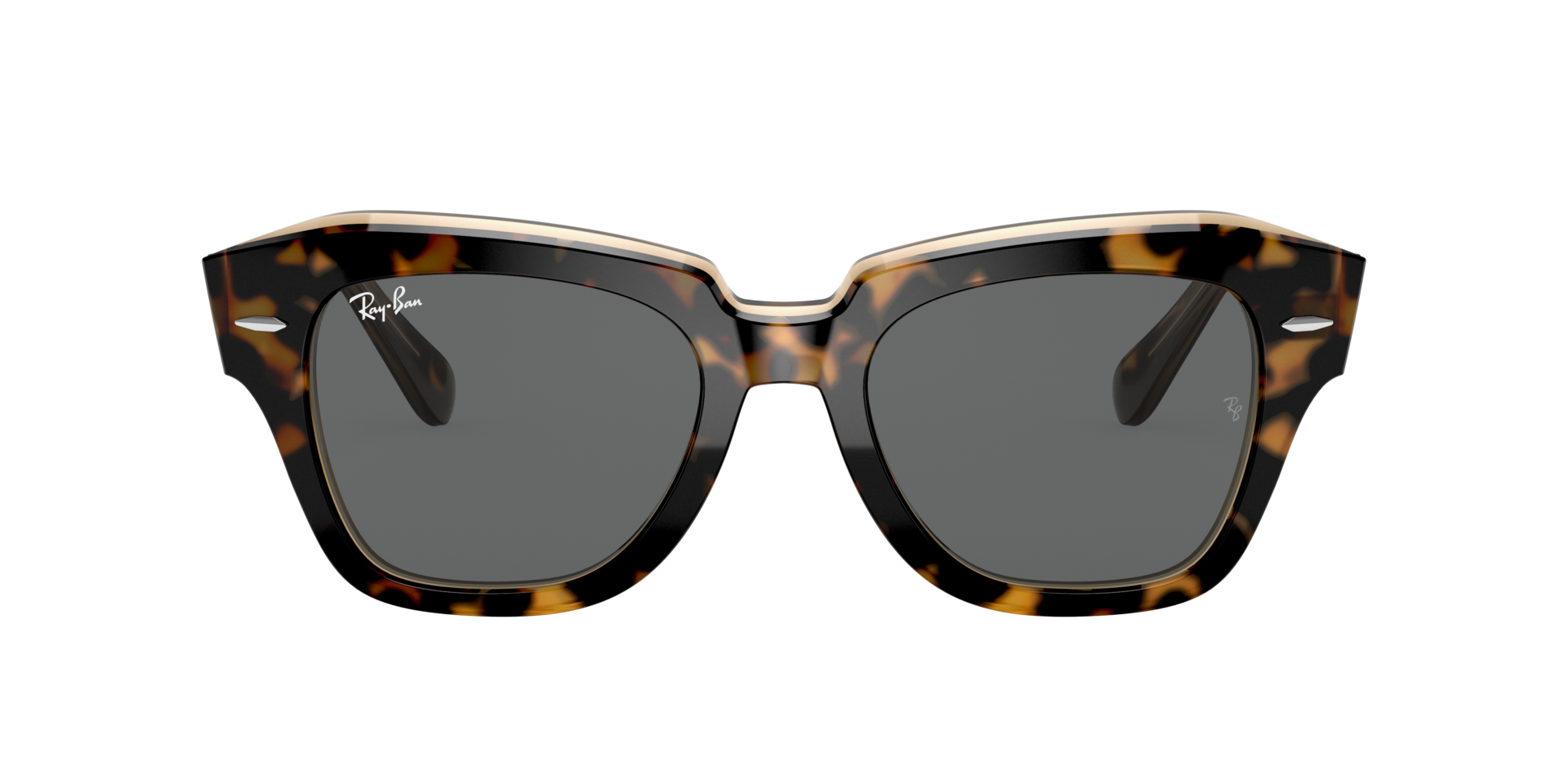 RB2186 Havana auf Braun transparent AcetatSunglass Frames von B24, mit getönten Gläsern