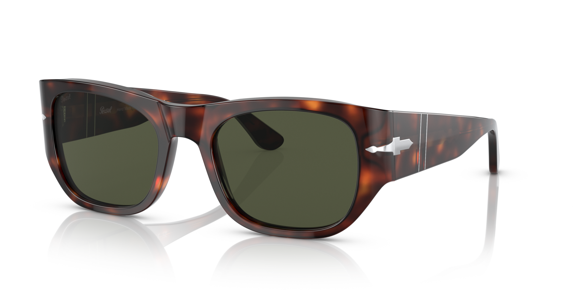 PO3308S Havana AcetaatSunglass Frames van B24, Hoekweergave
