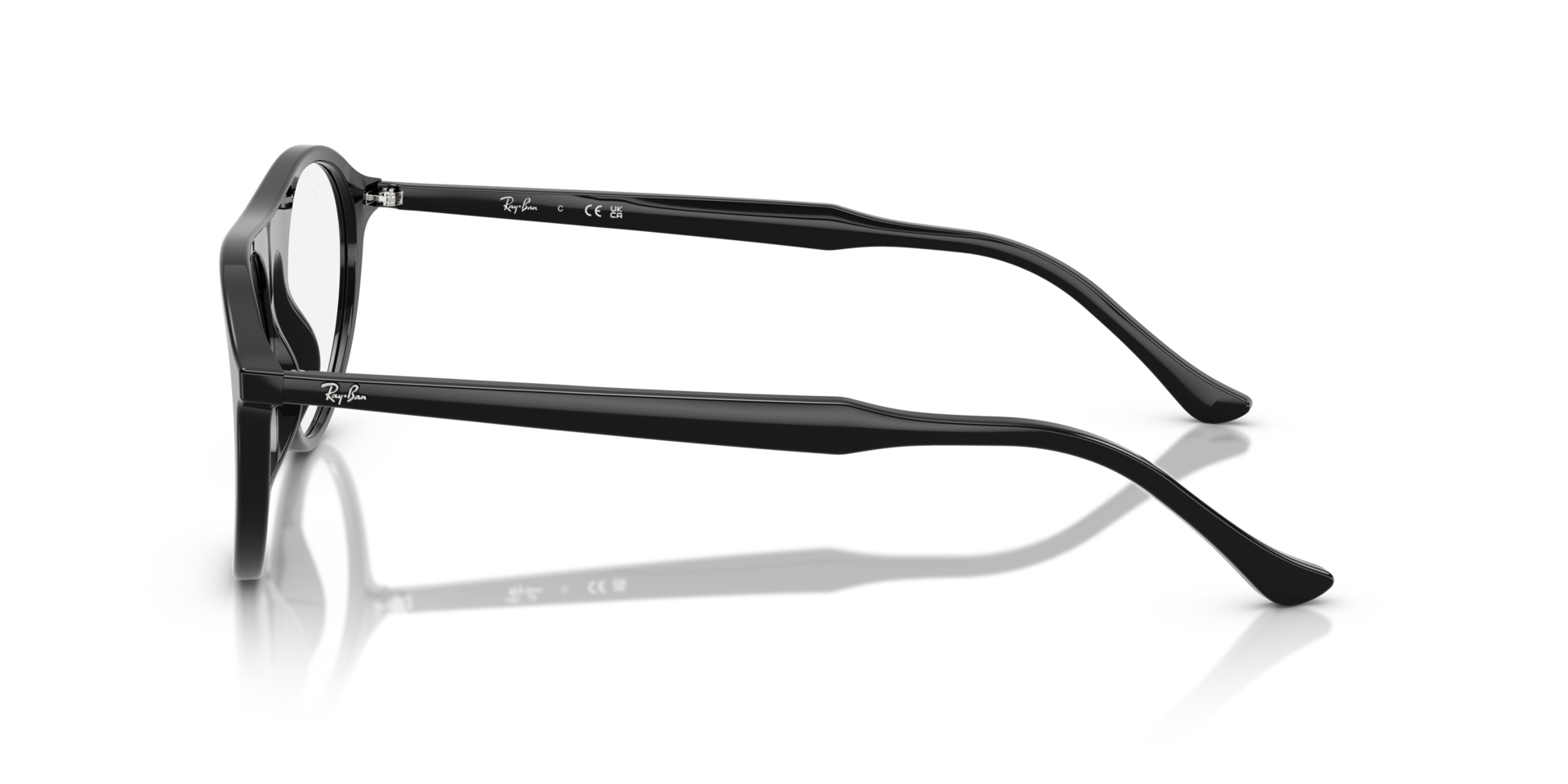 RB5441 Zwart AcetaatEyeglass Frames van B24, Zijaanzicht