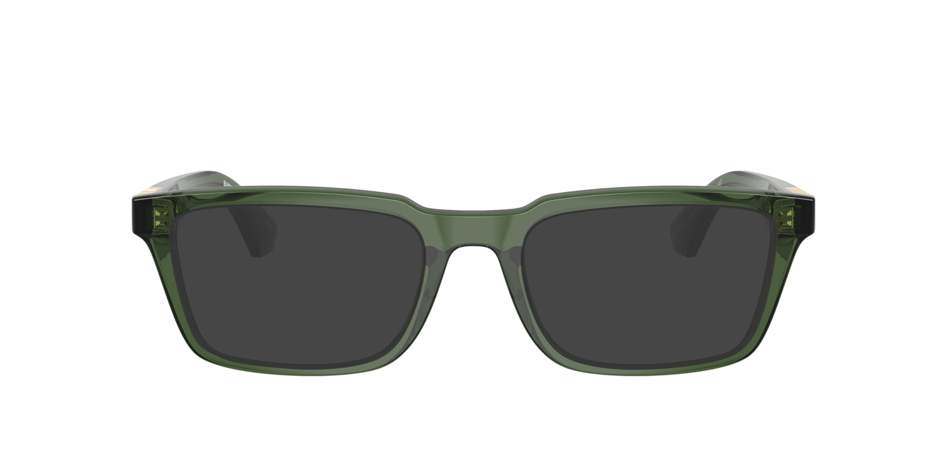 BE2428U Groen KunststofEyeglass Frames van B24, met getinte lenzen