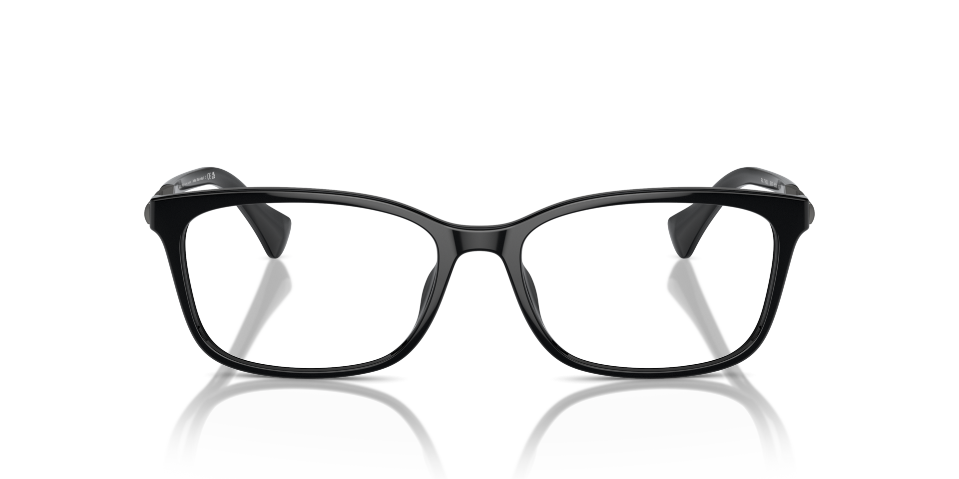 RA7160U Glanzend zwart KunststofEyeglass Frames van B24, Vooraanzicht