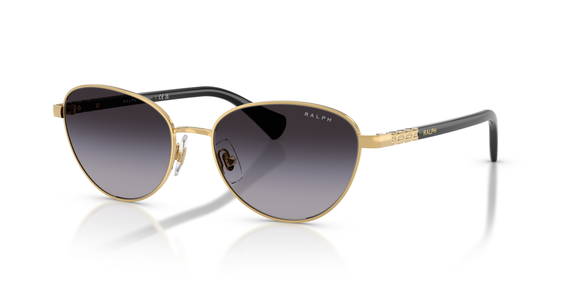RA4150 Gold MetallSunglass Frames von B24, Dreiviertelansicht