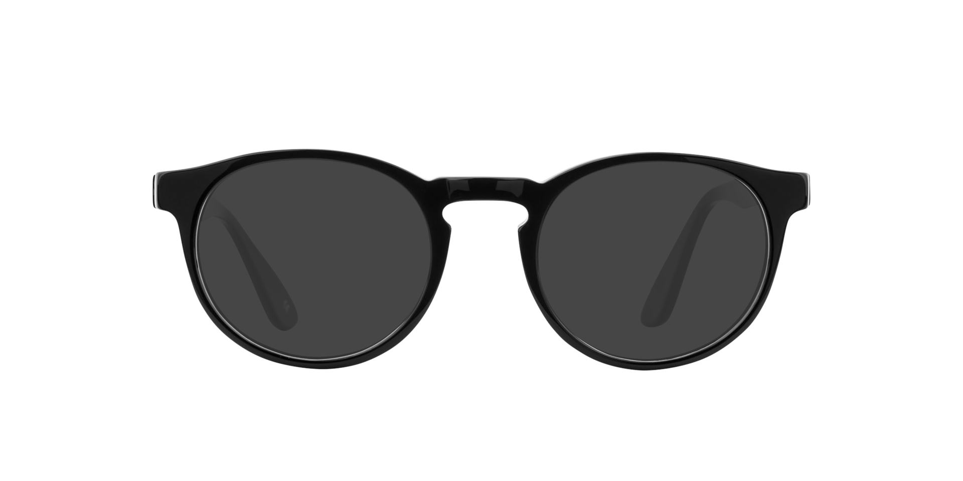 Steven S. Jet Black AcetaatEyeglass Frames van B24, met getinte lenzen