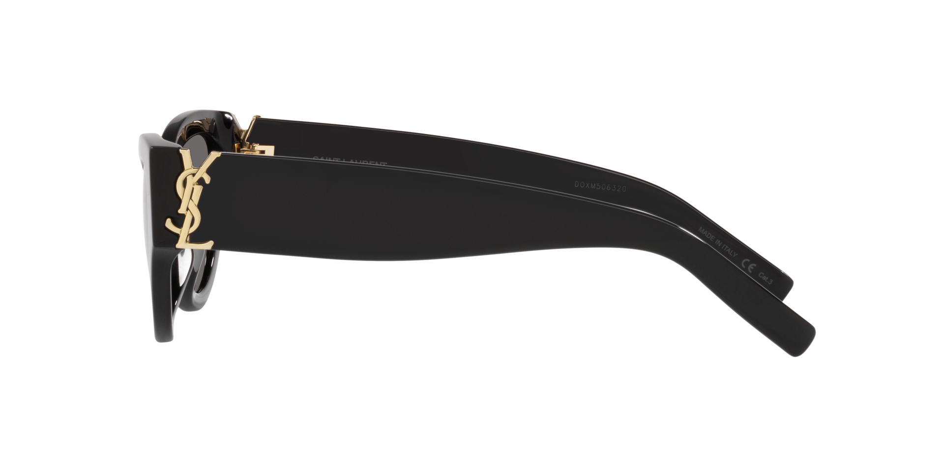 SL M94 Schwarz AcetatSunglass Frames von B24, Seitenansicht
