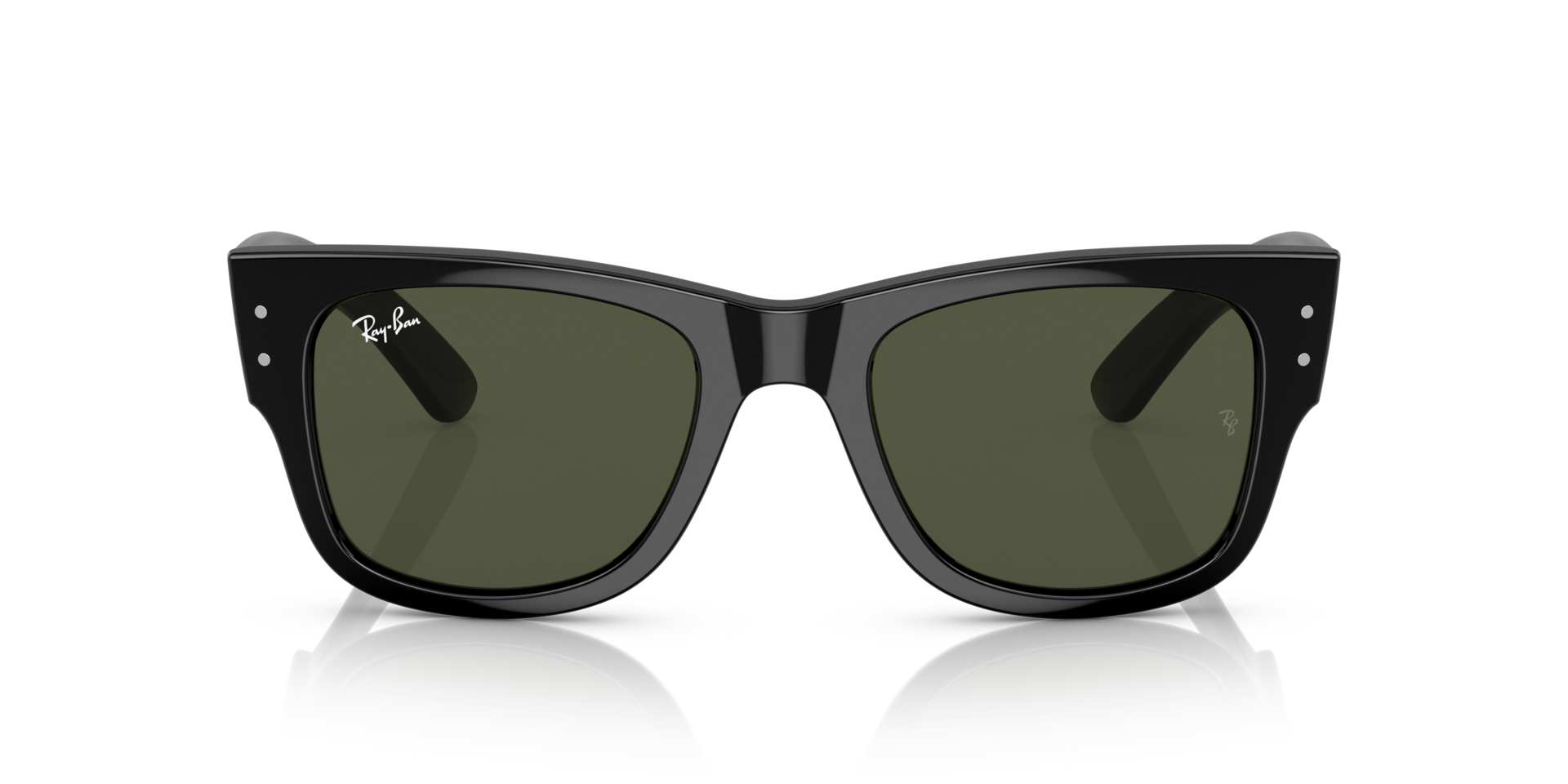 RB0840S Zwart KunststofSunglass Frames van B24, Vooraanzicht
