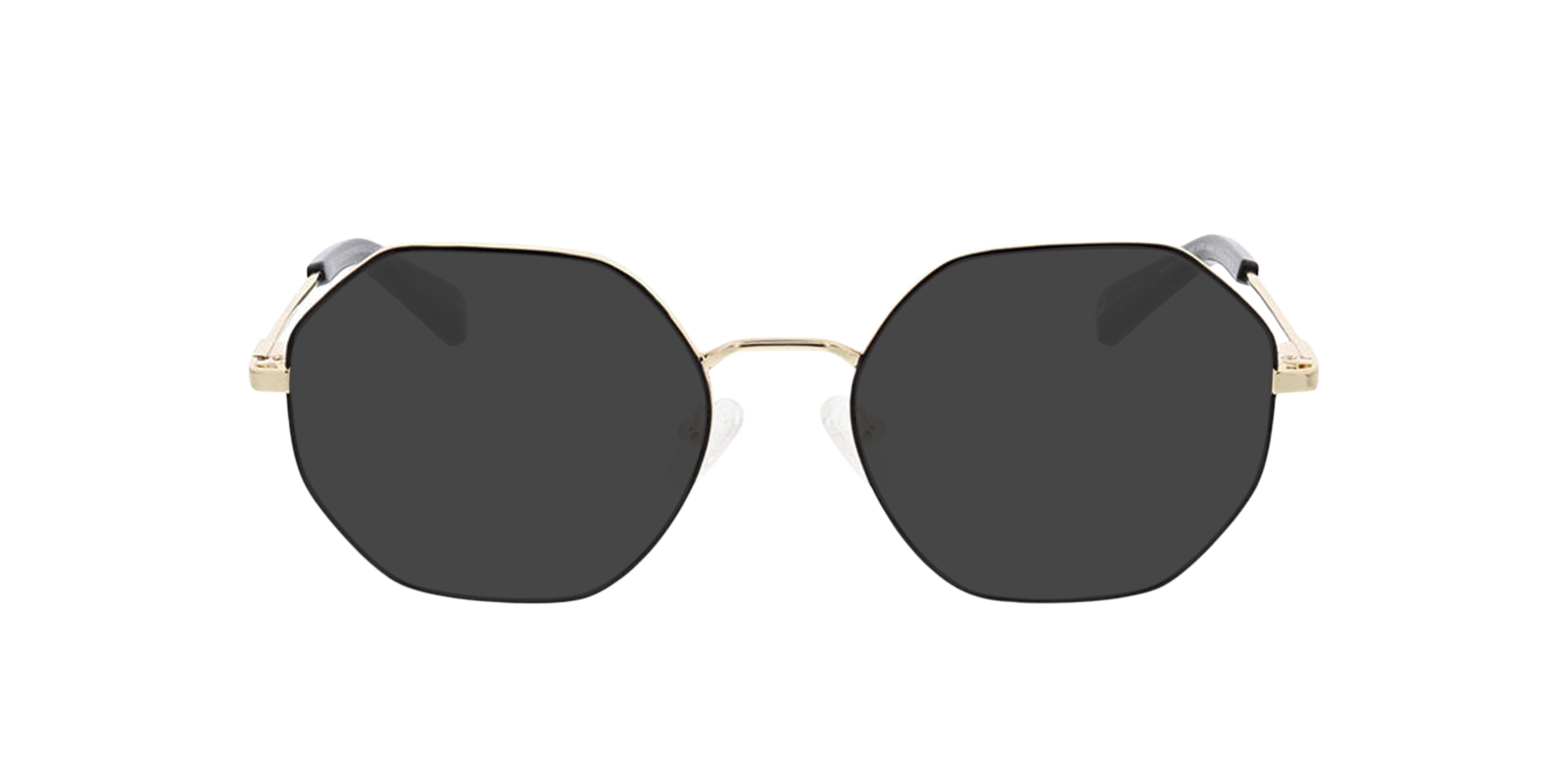 Istanbul Matt Black  &  Gold MetallEyeglass Frames von B24, mit getönten Gläsern