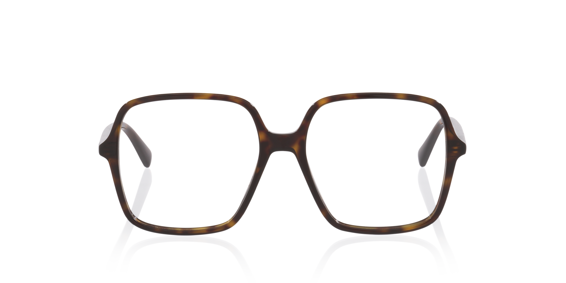 GG1003O Brown Light AcetaatEyeglass Frames van B24, Vooraanzicht