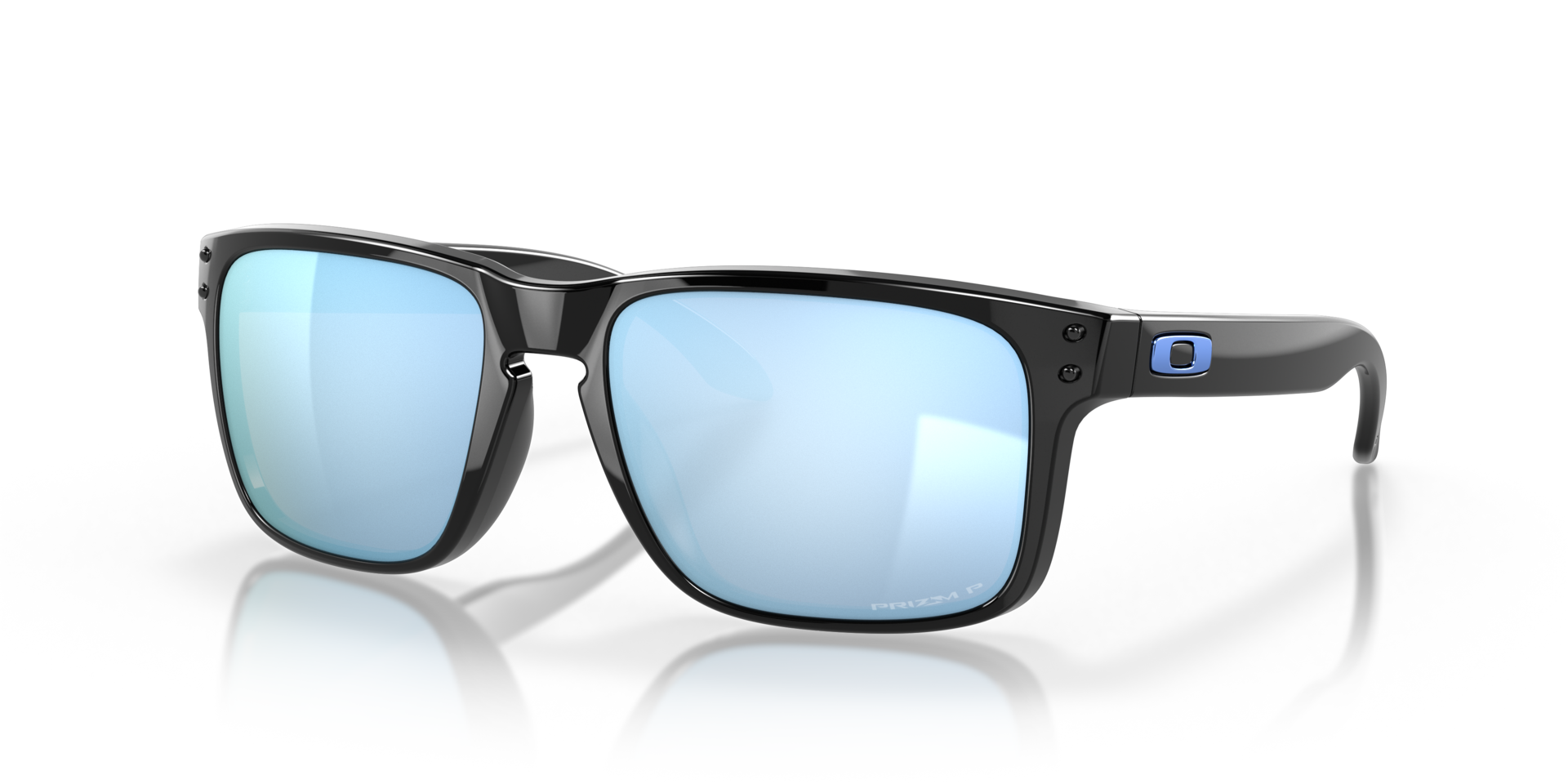 Holbrook™ Glanzend zwart KunststofEyeglass Frames van B24, Hoekweergave