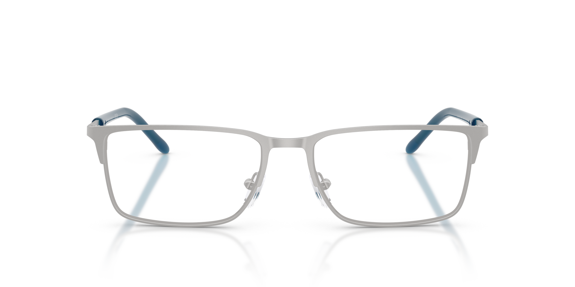 AX1073 Matte Silver MetallEyeglass Frames von B24, Vorderansicht